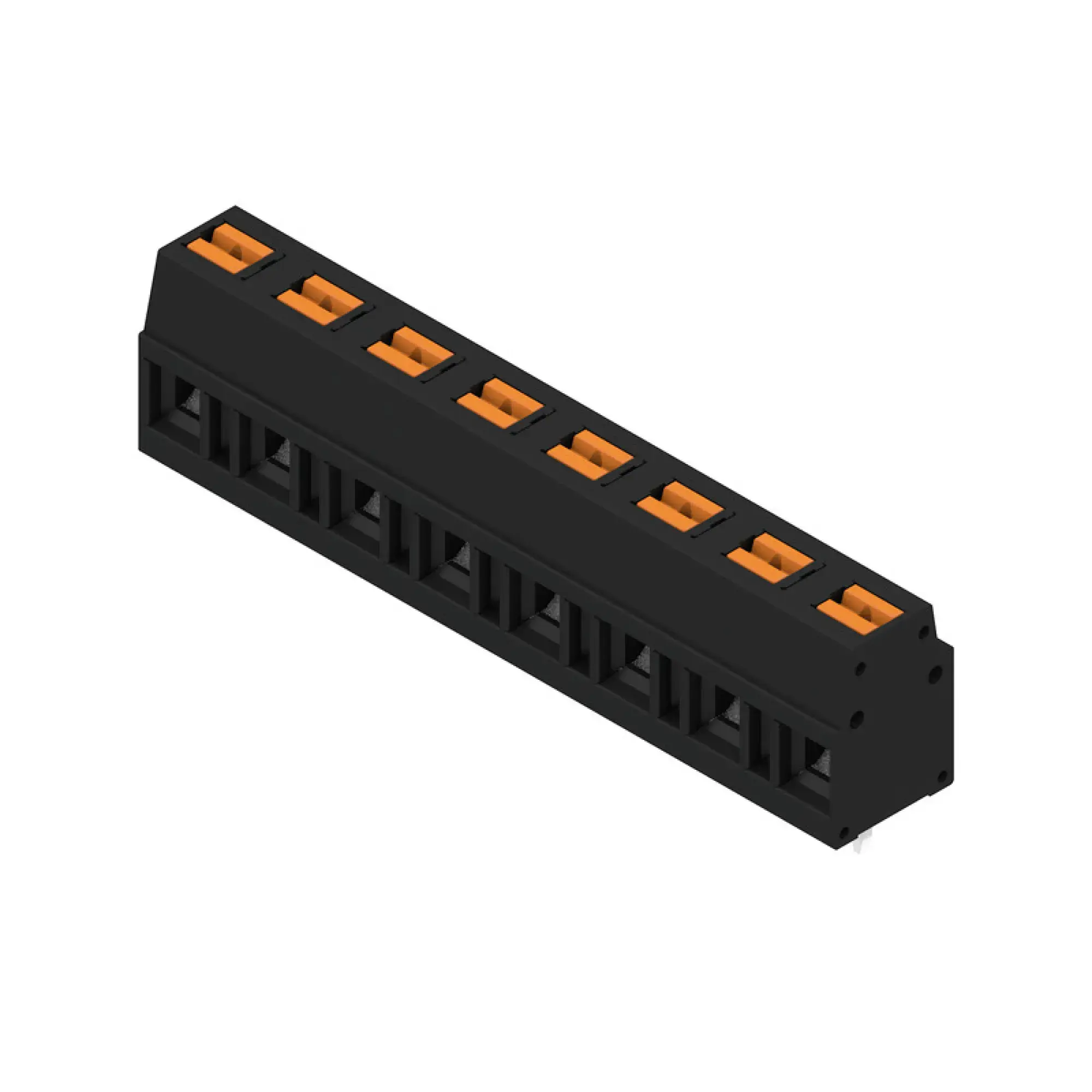 Weidmüller 2787780000 PCB terminal, 350 V, 24 A, Pitch in mm: 7.50, 2.5 mm², Number of poles: 8, PUSH IN with actuator, THT solder connection, 90°, Box (img_001) Weidmüller 2787780000 PCB terminal, 350 V, 24 A, Pitch in mm: 7.50, 2.5 mm², Number of poles: 8, PUSH IN with actuator, THT solder connection, 90°, Box (img_001)