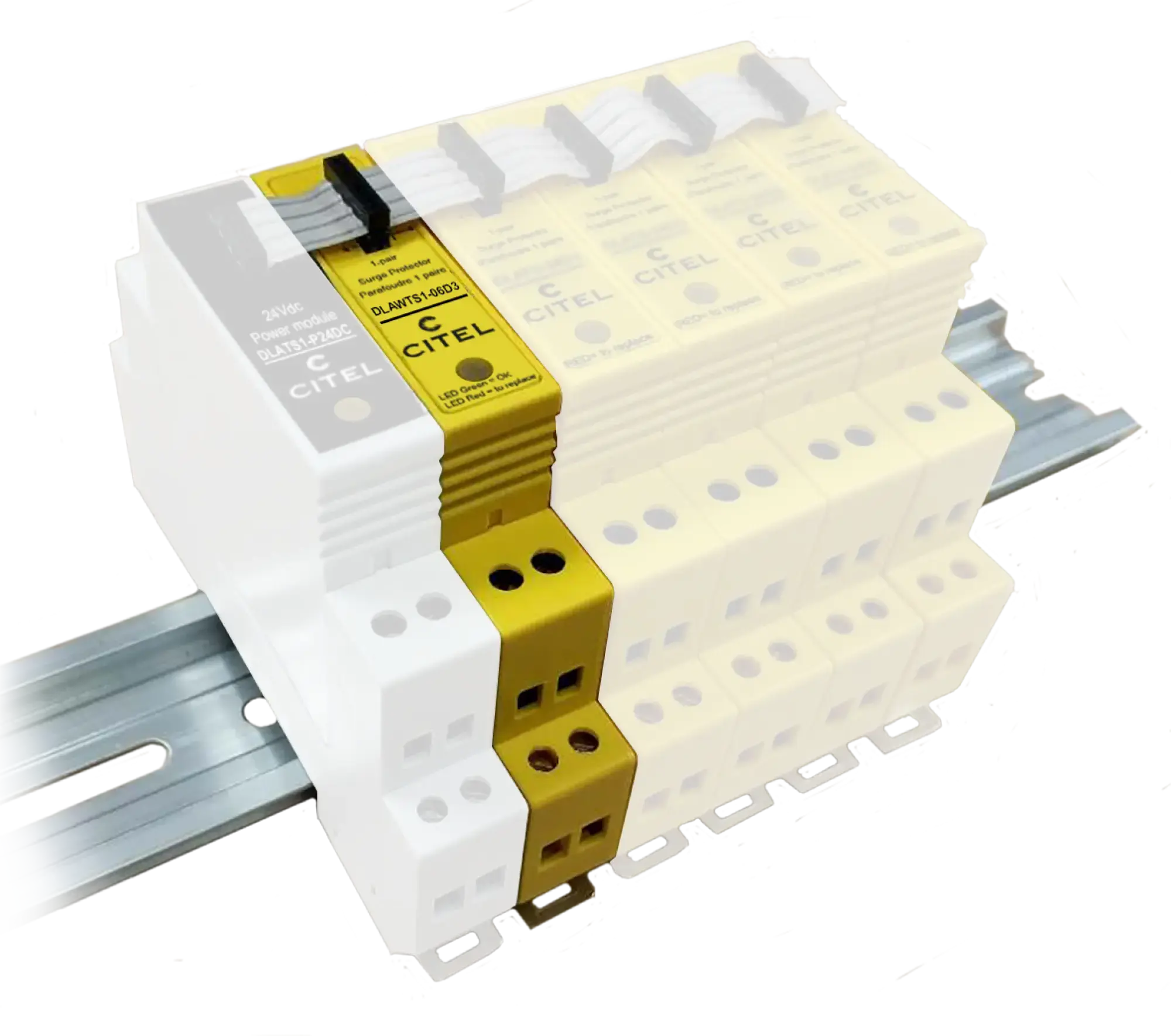 Citel 6421011 Überspannungsschutz C2/D1 für 2 Adern, Datenanwendungen bis 6 V, Signalunterbrechung (img_001)