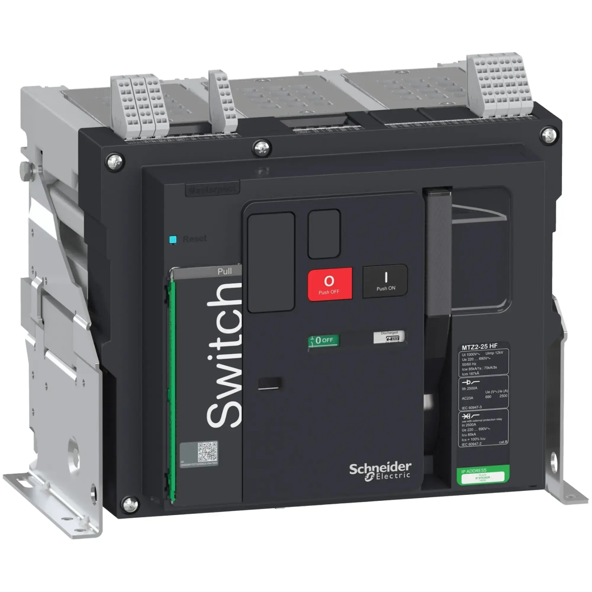 Schneider Electric LV848075 MasterPact MTZ2 2500A HF Icm=187kA/690V 3P Isolator Fixed Mounting (img_002)