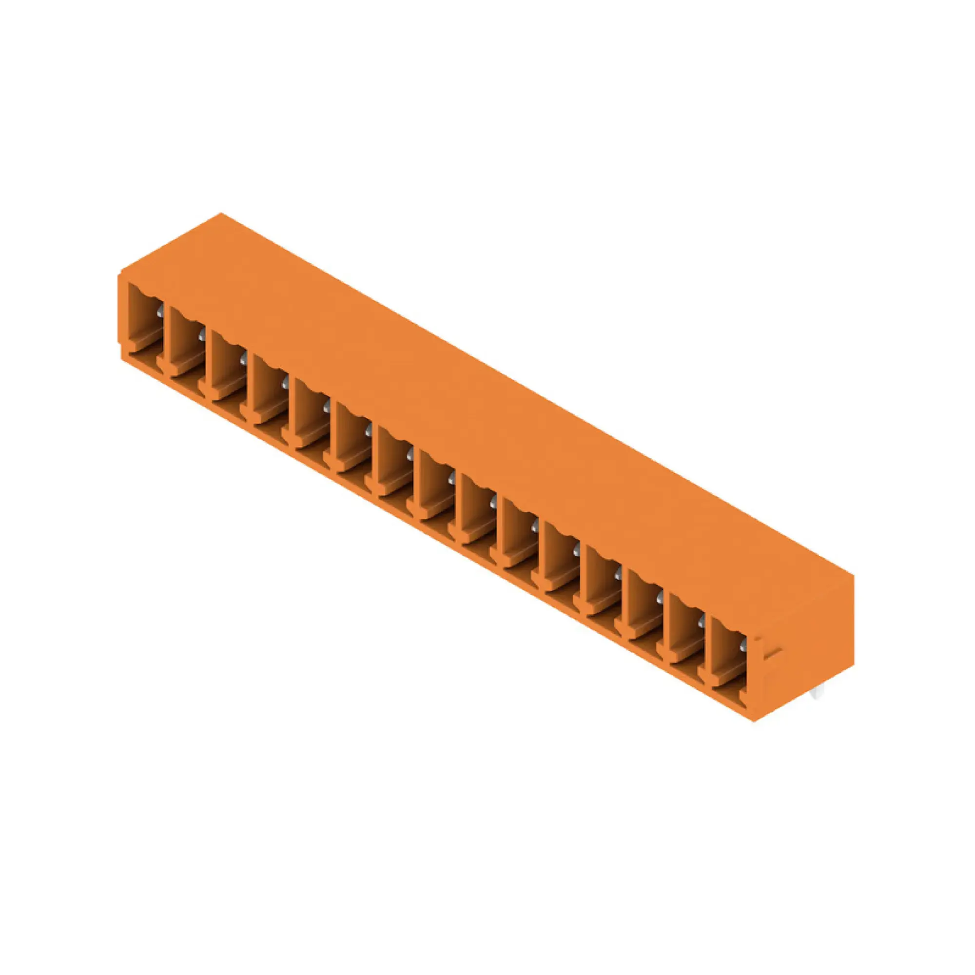 Weidmüller 1037640000 PCB connector (board connection), 160 V, 17.5 A, Pitch in mm: 3.81, Number of poles: 15, THT solder connection, Box (img_001)