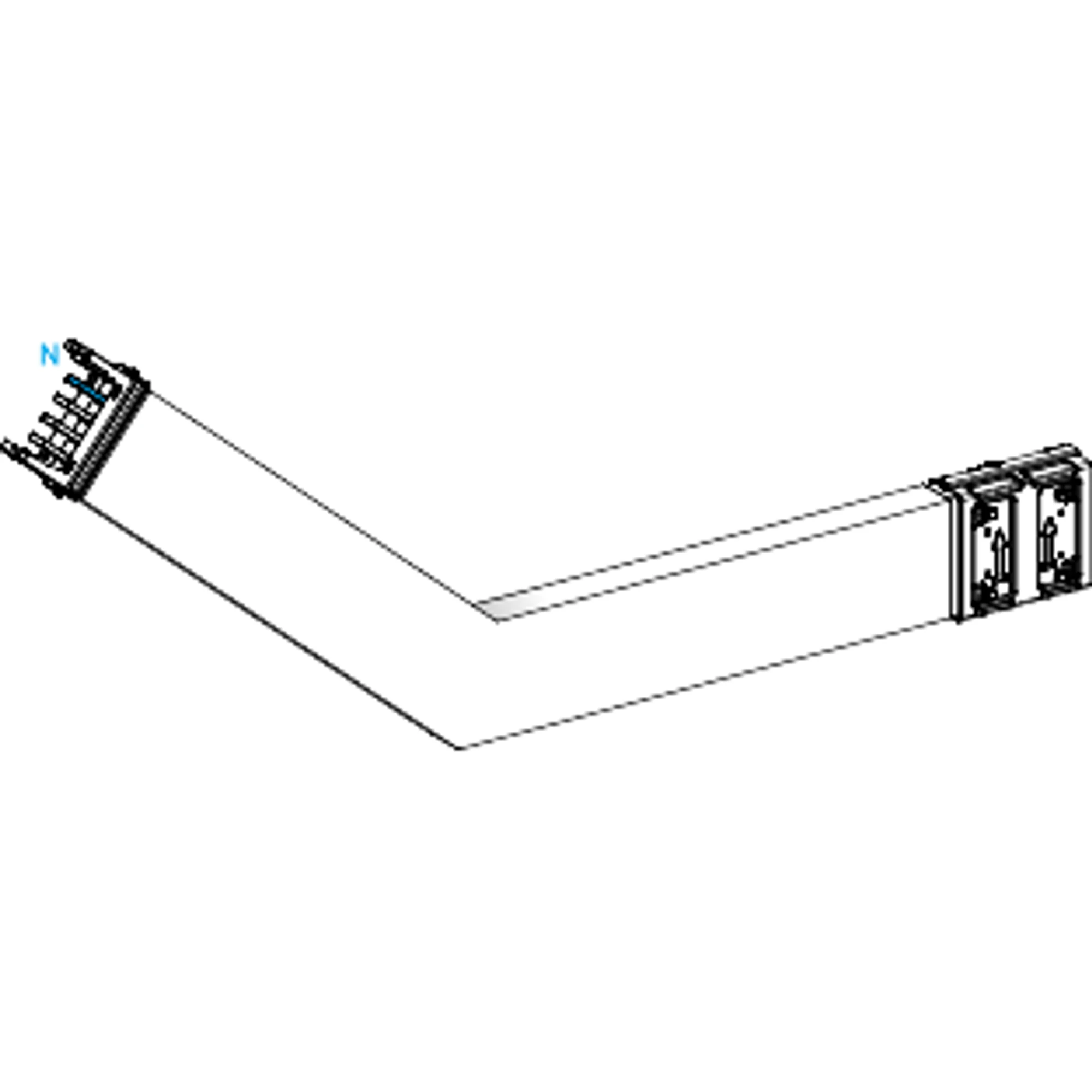 Schneider Electric KSA250DLE43B KSA Angle Element, 250A, flat PE internal, variable length, angle ≠ 90° (img_001) Schneider Electric KSA250DLE43B KSA Angle Element, 250A, flat PE internal, variable length, angle ≠ 90° (img_001)