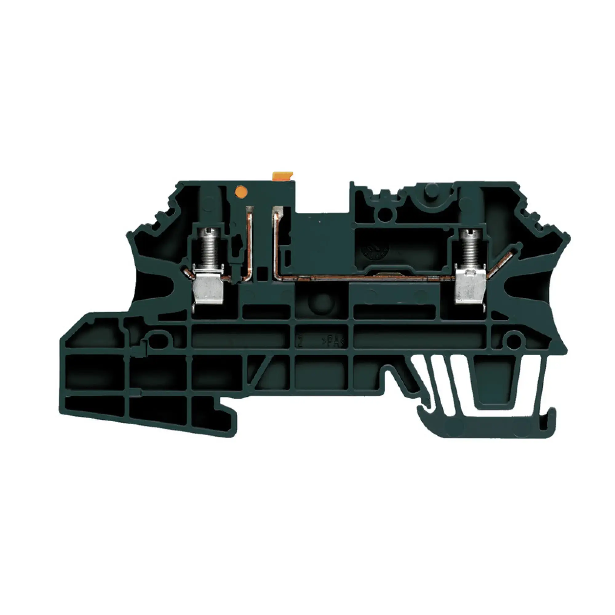 Weidmüller 2492380000 Test-disconnect terminal, Screw connection, black, 2.5 mm², 20 A, 500 V, Number of connections: 2, Number of levels: 1 (img_001)