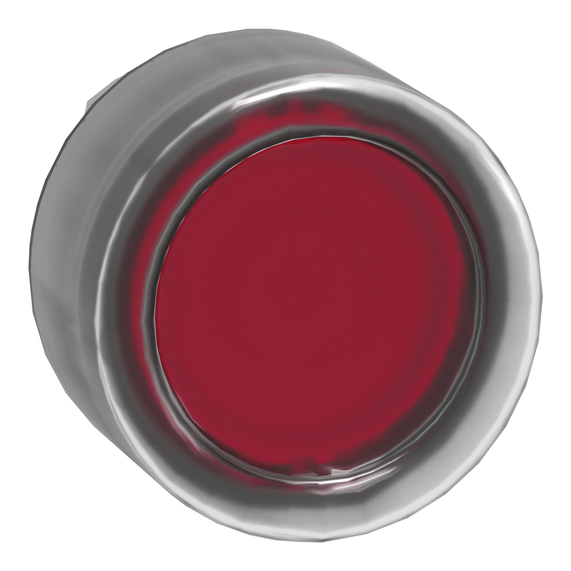 Schneider Electric ZB4BW543 Illuminated Push Button, Front Element, Harmony XB4, Metal, 22mm, Red, Momentary, with Protective Cap, for Universal LED (img_001)