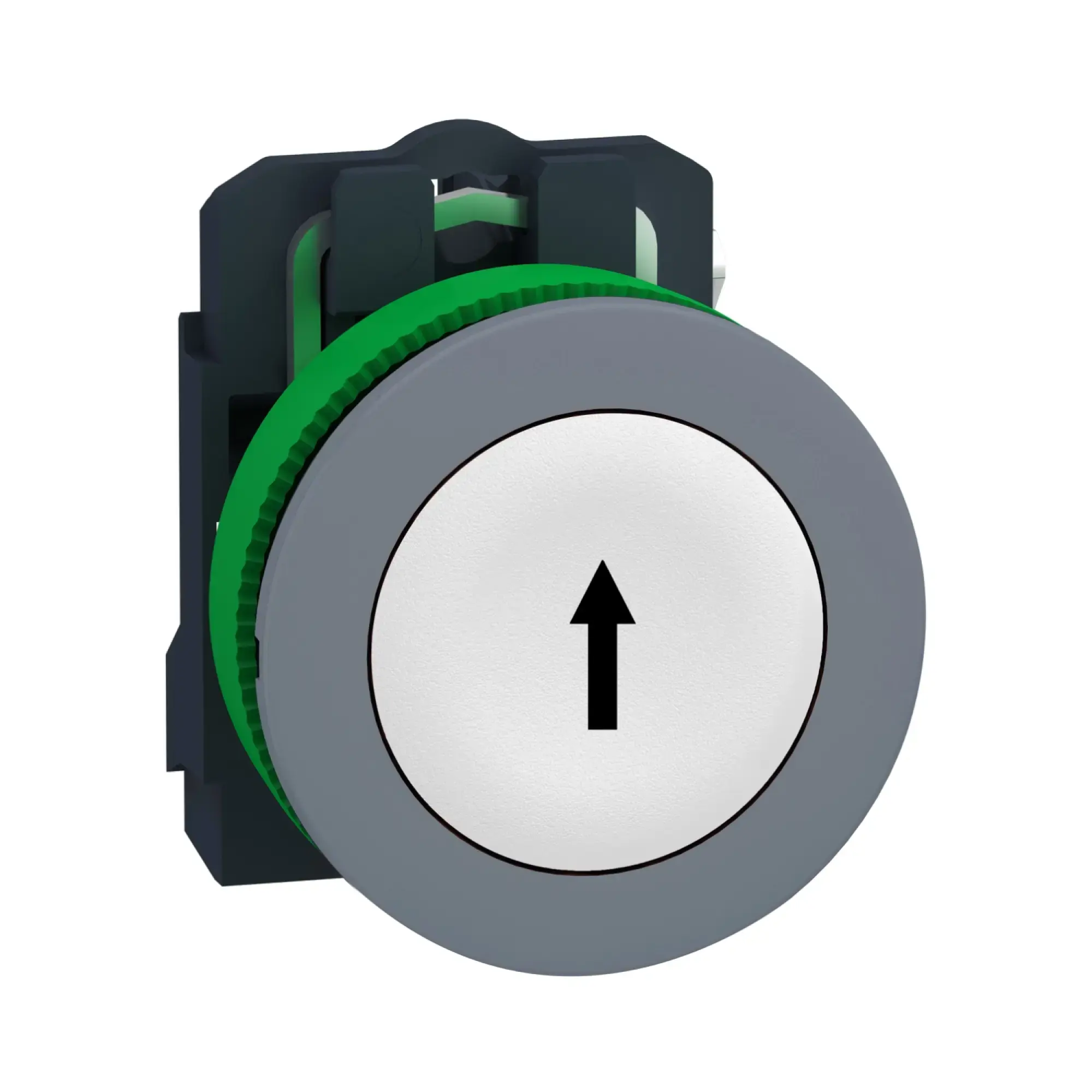 Schneider Electric XB5FA3341C0 Pushbutton, Harmony XB5F, plastic, light grey, white, upwards arrow, 30mm, momentary, 1NC (img_009) Schneider Electric XB5FA3341C0 Pushbutton, Harmony XB5F, plastic, light grey, white, upwards arrow, 30mm, momentary, 1NC (img_009)