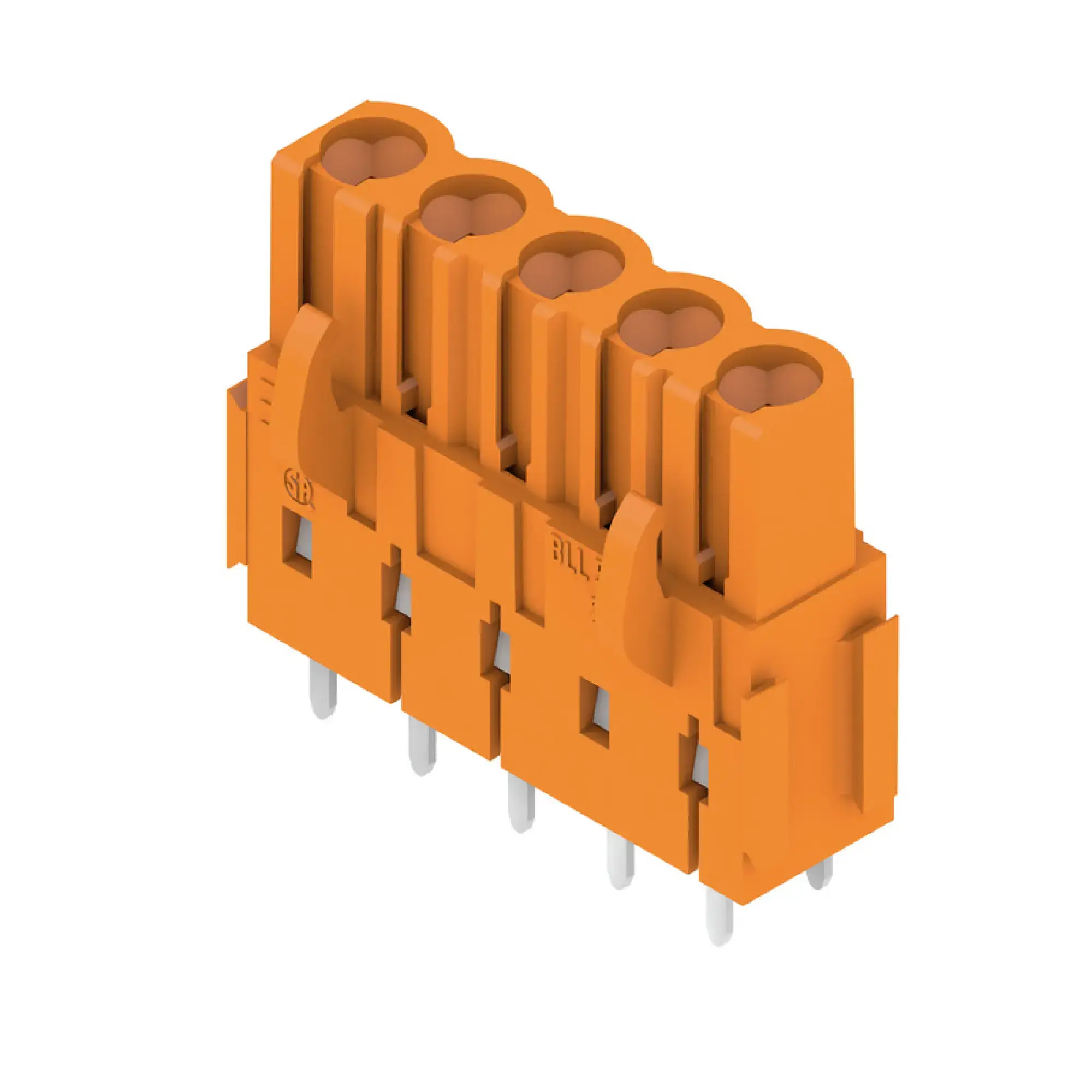 Weidmüller 1682760000 PCB connector (board connection), 320 V, 23 A, Pitch in mm: 5.08, Number of poles: 5, THT solder connection, Box (img_001)