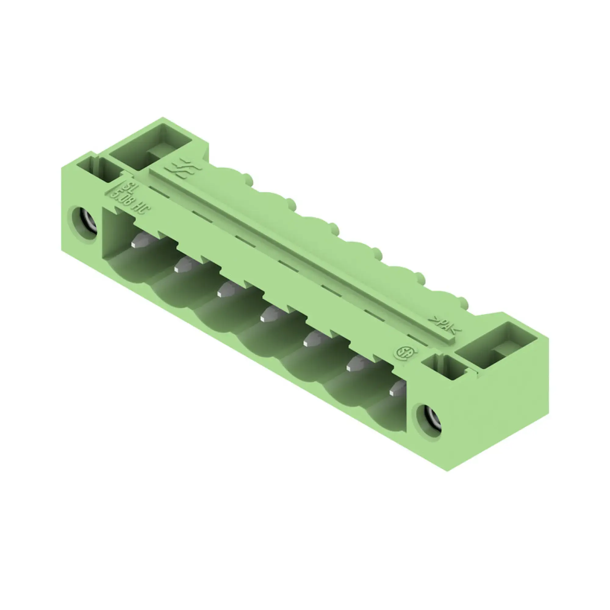Weidmüller 1401750000 PCB connector (board connection), 320 V, 24 A, Pitch in mm: 5.08, Number of poles: 7, THT solder connection, Box (img_001)