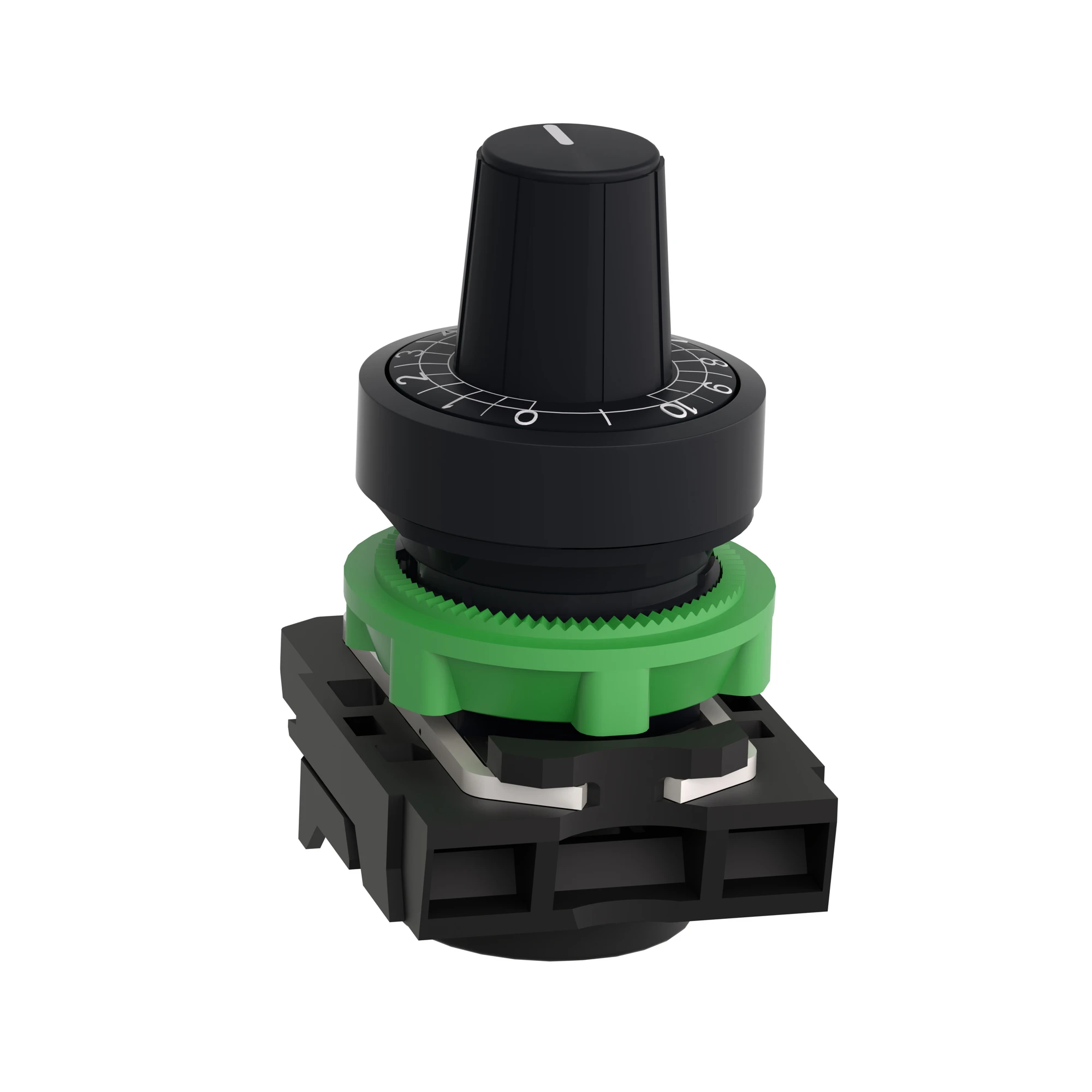 Schneider Electric ZB5AD922 Potentiometer, Front Element, Harmony XB5, Plastic, 22mm, for Potentiometers with Shaft Length 45-50mm, Shaft 6.35mm (img_006)