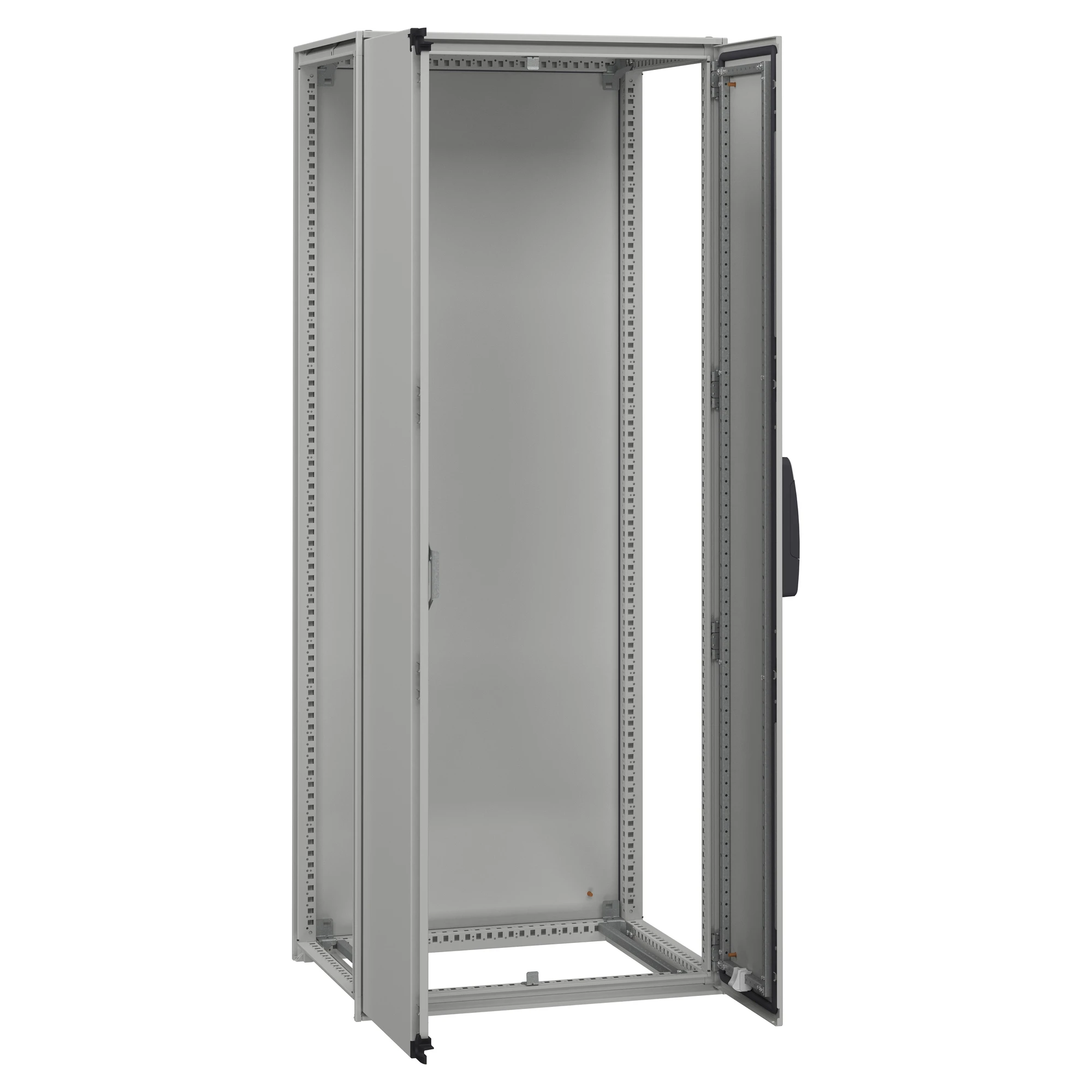 Schneider Electric NSYSFN2012802D Floor-standing enclosure, PanelSeT SFN, made of decarbonized steel, without mounting plate, assembled, 2000x1200x800mm, 2 doors, IP55 (img_002)
