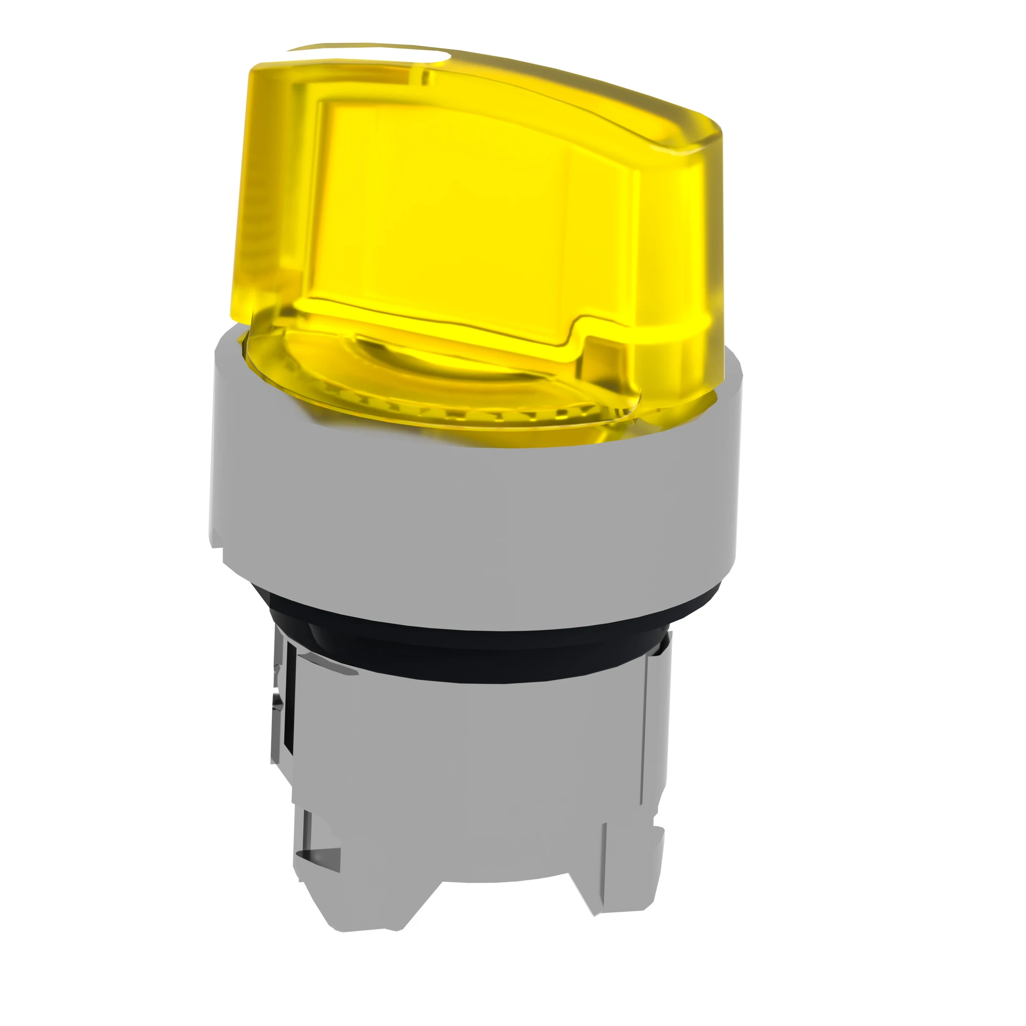 Schneider Electric ZB4BK1483 Illuminated selector switch, front element, Harmony XB4, metal, 22mm, yellow, for universal LED, 2 positions, momentary (img_005)