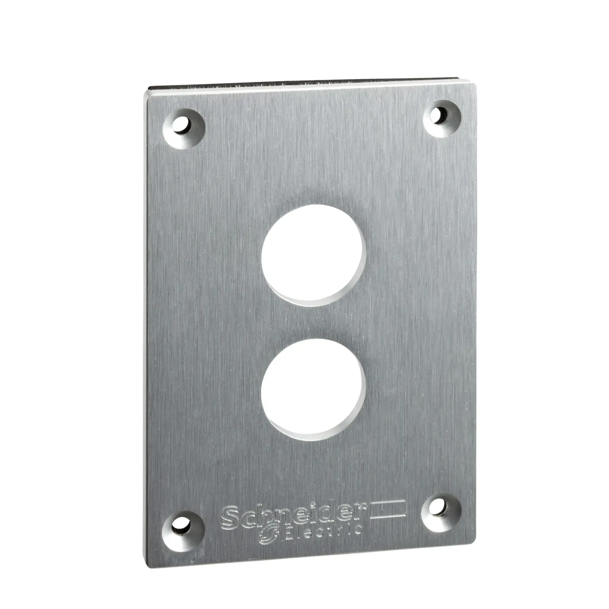 Schneider Electric XAPE302 Mounting plate, XAP-E, metal, 2 horizontal drillings (img_002)