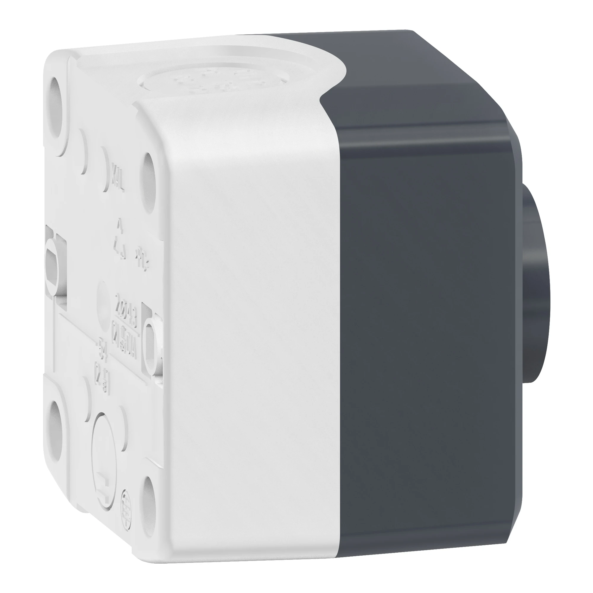 Schneider Electric XALD103 Surface-mounted enclosure, Harmony XALD, plastic, dark grey, 1 push-button, green, START, 22mm, 1NO (img_002)