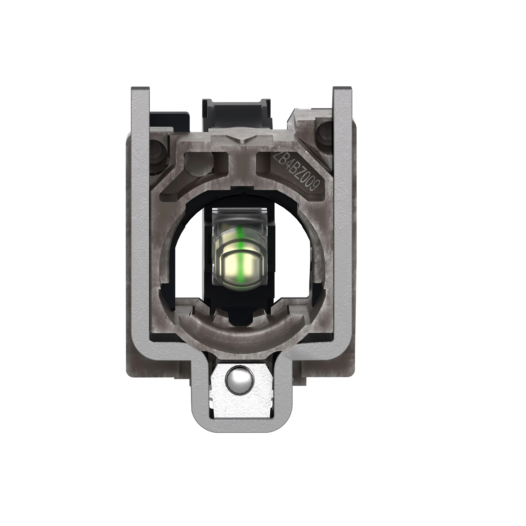 Schneider Electric ZB4BV18B1 Lamp holder with mounting flange, Harmony XB4, metal, flashing light, white, universal LED, screw terminal, 24V ACDC (img_005)