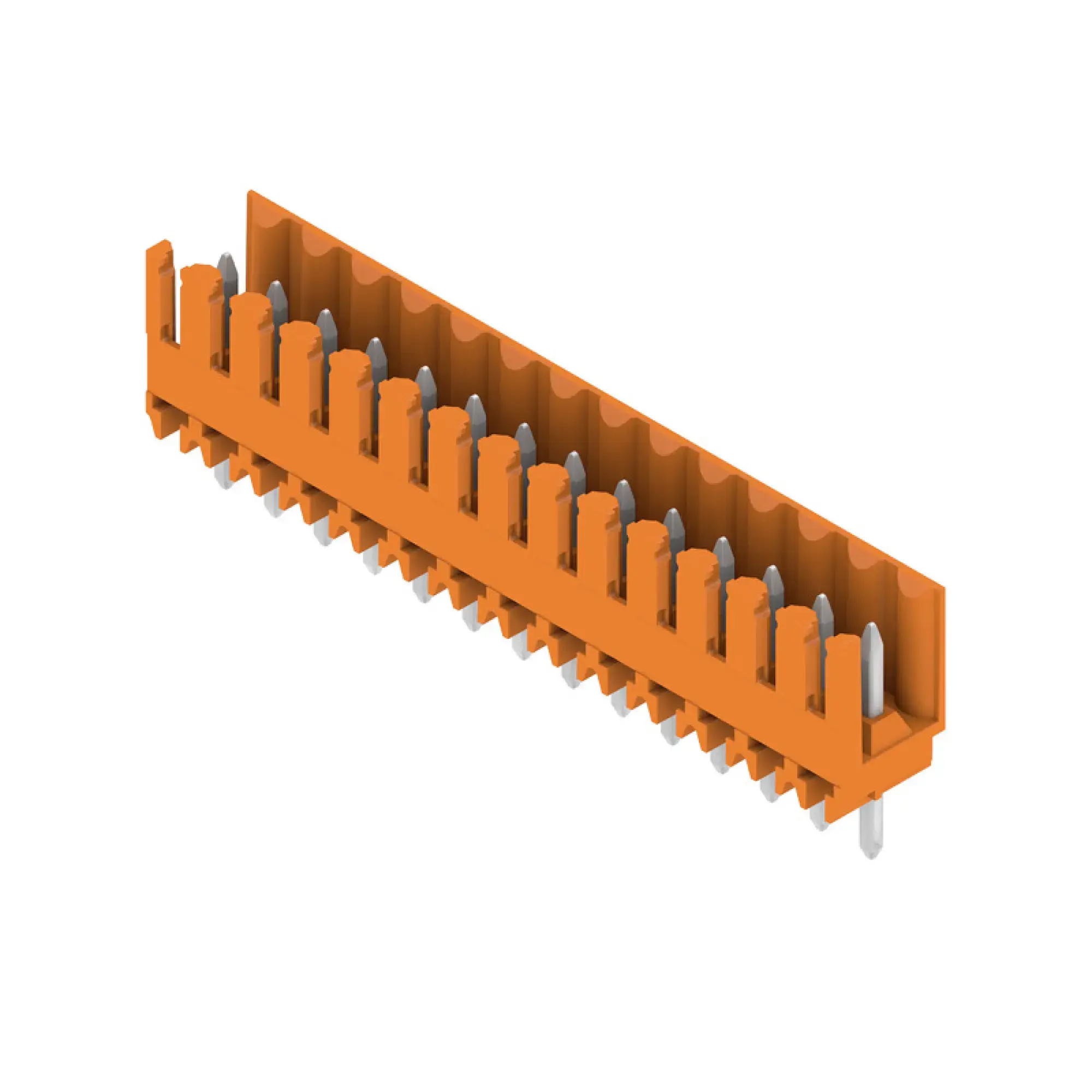 Weidmüller 1605040000 PCB connector (board connection), 160 V, 17 A, Pitch in mm: 3.50, Number of poles: 14, THT solder connection, Box (img_001)