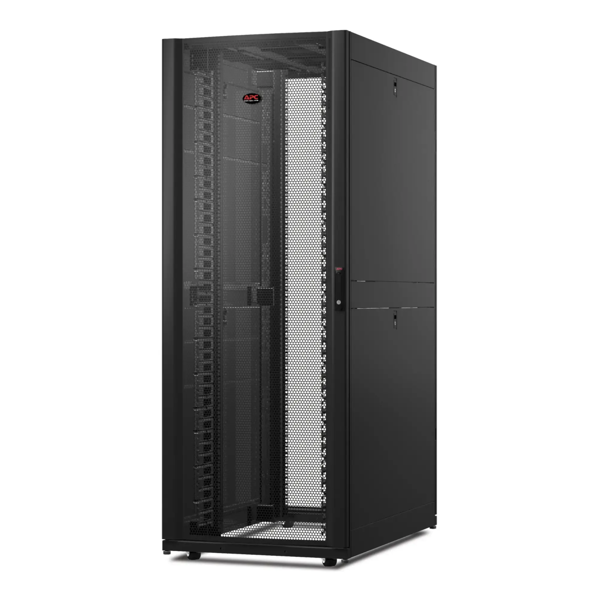 APC AR3340 NetShelter SX Netzwerkgehäuse mit schwarzen Seitenteilen, 42 HE, 750 mm breit x 1200 mm tief (img_001)