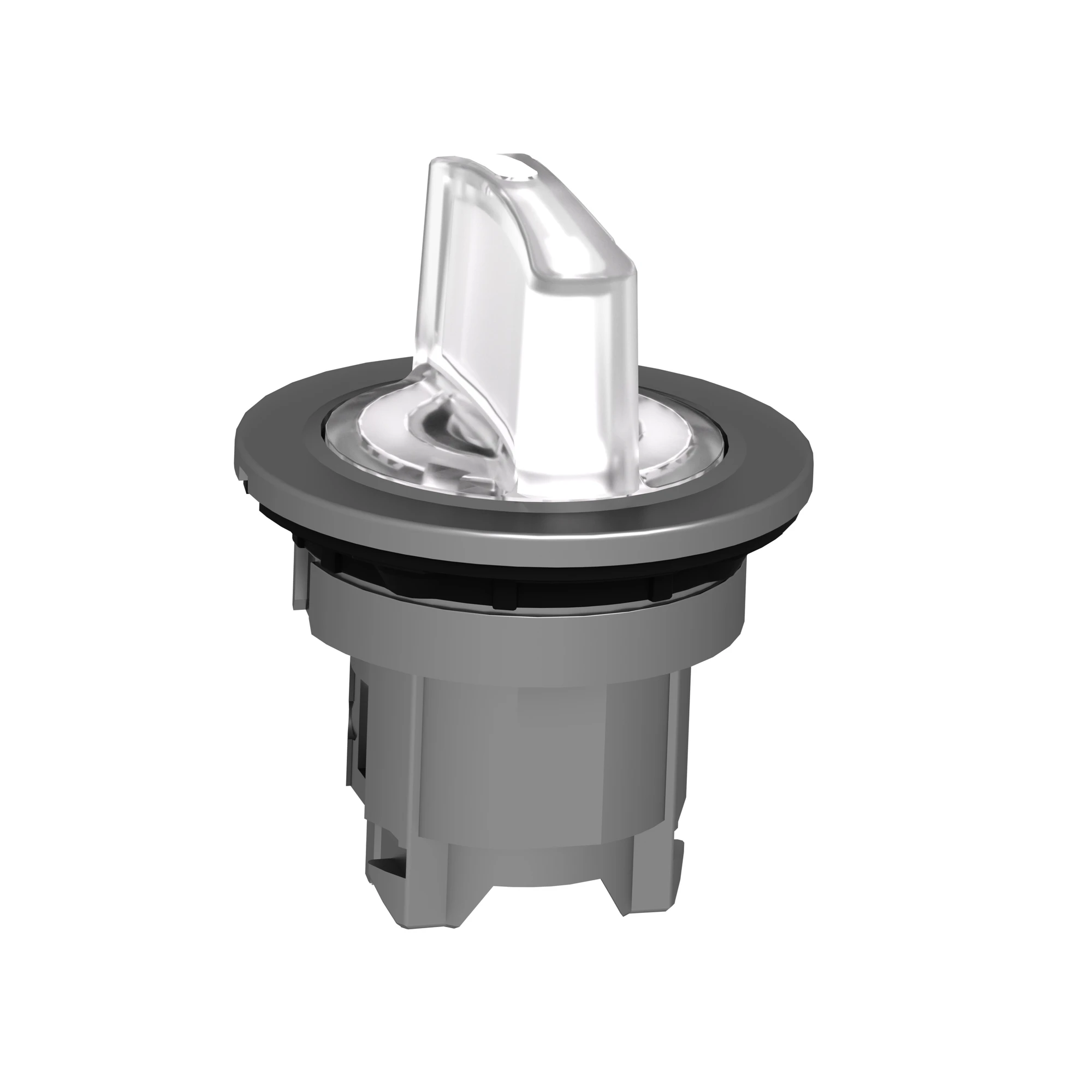 Schneider Electric ZB4FK1813 Illuminated selector switch, front element, Harmony XB4F, metal, 30mm, white, for universal LED, 3 positions, momentary right (img_005)