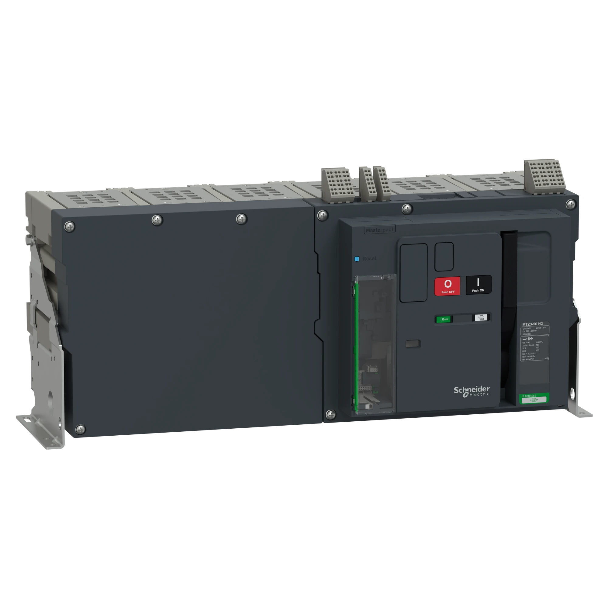 Schneider Electric LV948113 MasterPacT MTZ3 50 5000A H2 150kA/440VAC (Icu) 3P Grundschalter Festeinbau für MicroLogic Active (img_001) Schneider Electric LV948113 MasterPacT MTZ3 50 5000A H2 150kA/440VAC (Icu) 3P Grundschalter Festeinbau für MicroLogic Active (img_001)