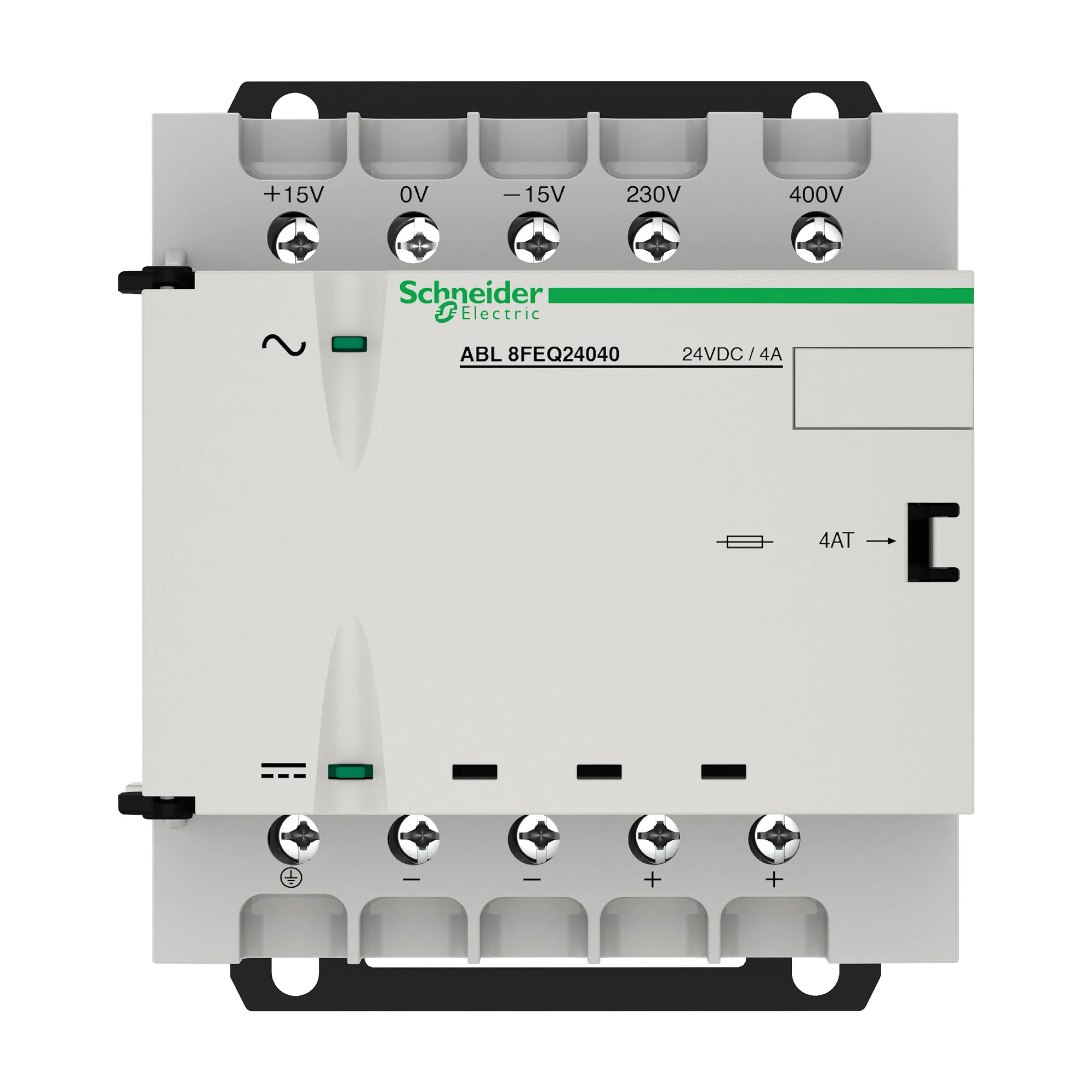 Schneider Electric ABL8FEQ24040 Power Supply, Modicon ABL8, Rectified, Filtered, 1-/2-Phase, 230-400V AC, 24V DC, 4A, 96W (img_006)