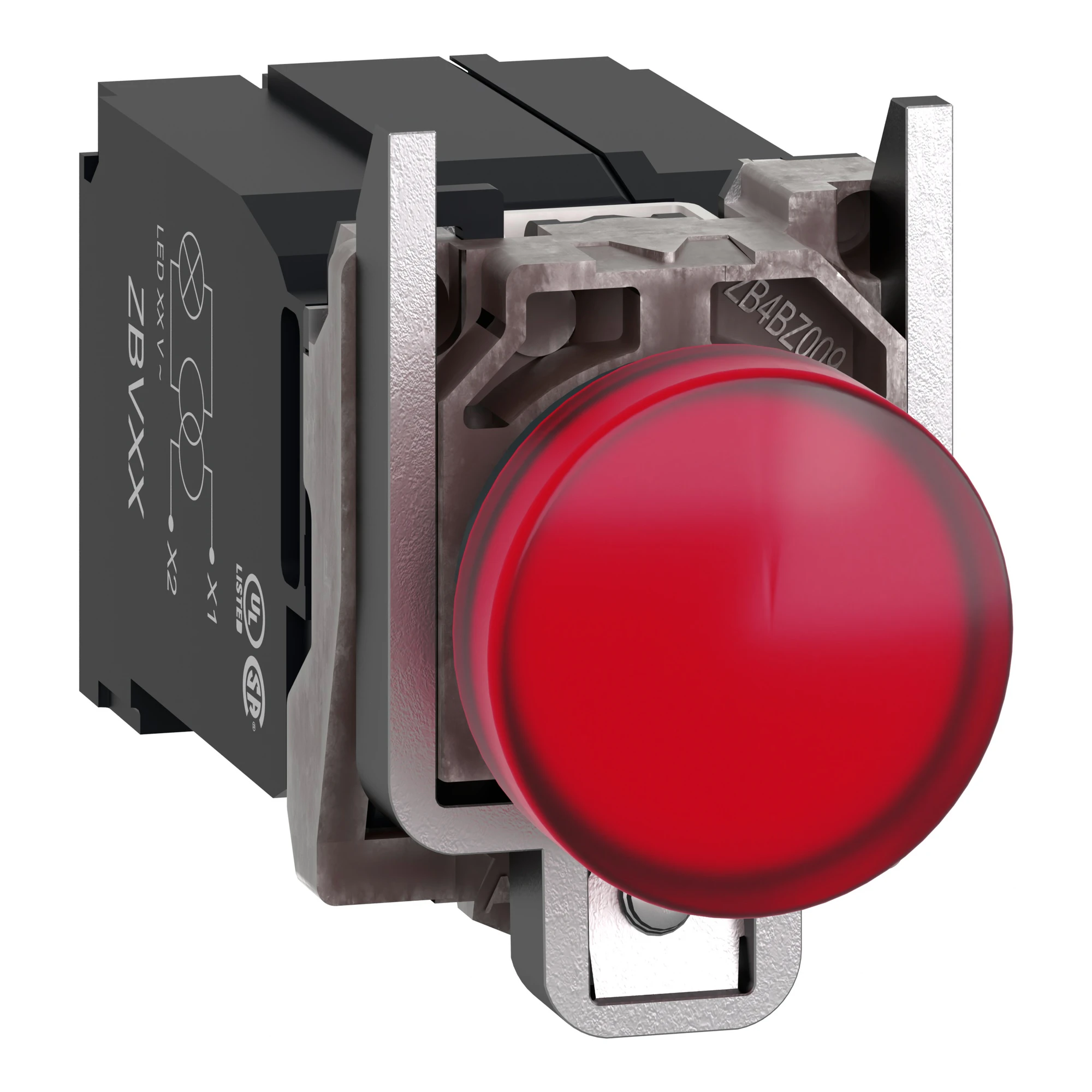 Schneider Electric XB4BV5B4 Pilot light, Harmony XB4, metal, 22mm, red, with transformer, incandescent bulb BA9s, smooth dome, screw terminal, 400V (img_001) Schneider Electric XB4BV5B4 Pilot light, Harmony XB4, metal, 22mm, red, with transformer, incandescent bulb BA9s, smooth dome, screw terminal, 400V (img_001)