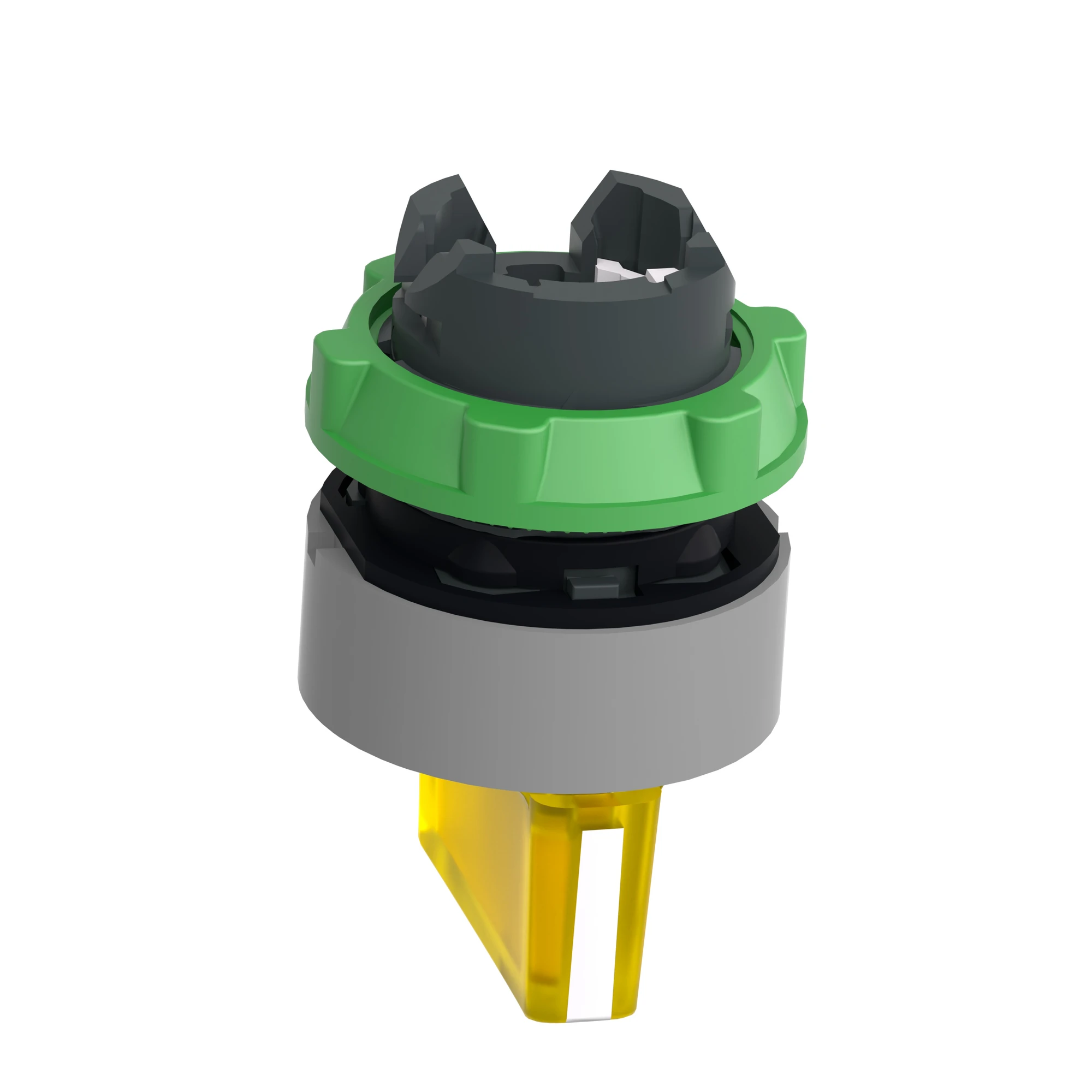 Schneider Electric ZB5AK1583C0 Illuminated Selector Switch, Front Element, Harmony XB5, Plastic, 22mm, Yellow, for Universal LED, 3 Positions, Center Detent (img_008)