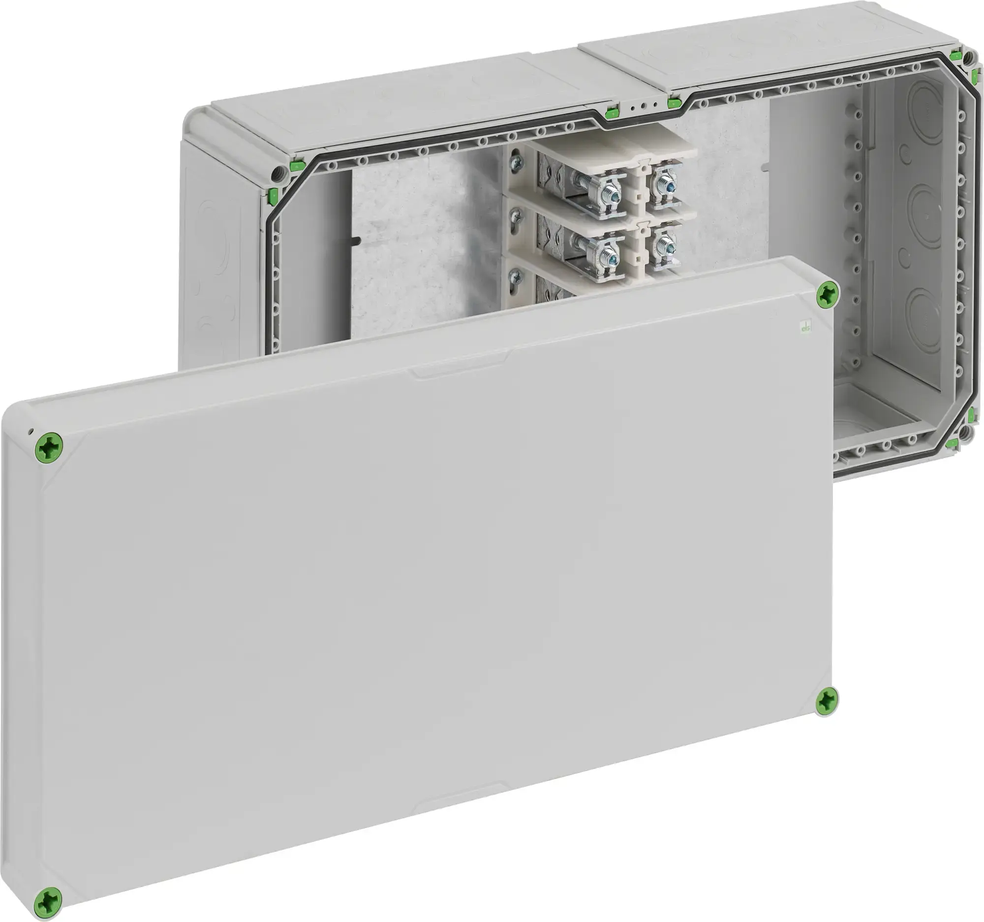 Spelsberg 49049101 Junction box, Type of protection IP65, Max. conductor cross section 240², Impact strength IK08, Protection class II, Ui 690V AC, Halogen free (img_001) Spelsberg 49049101 Junction box, Type of protection IP65, Max. conductor cross section 240², Impact strength IK08, Protection class II, Ui 690V AC, Halogen free (img_001)