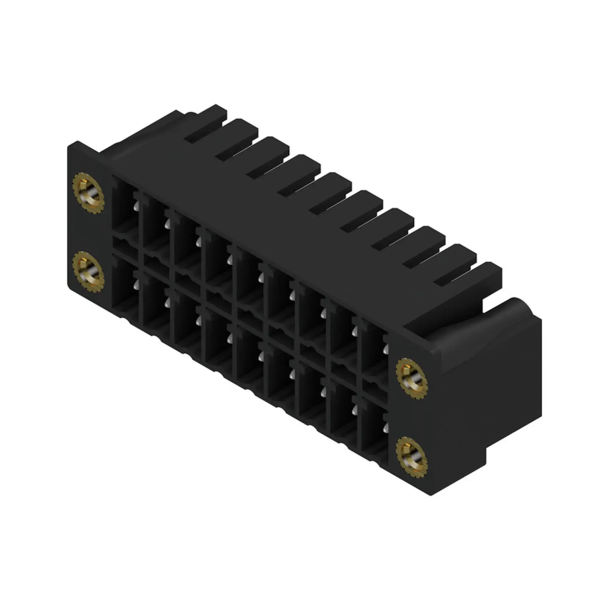 Weidmüller 1041370000 PCB connector (board connection), 160 V, 17.5 A, Pitch in mm: 3.81, Number of poles: 18, THT solder connection, Box (img_001)
