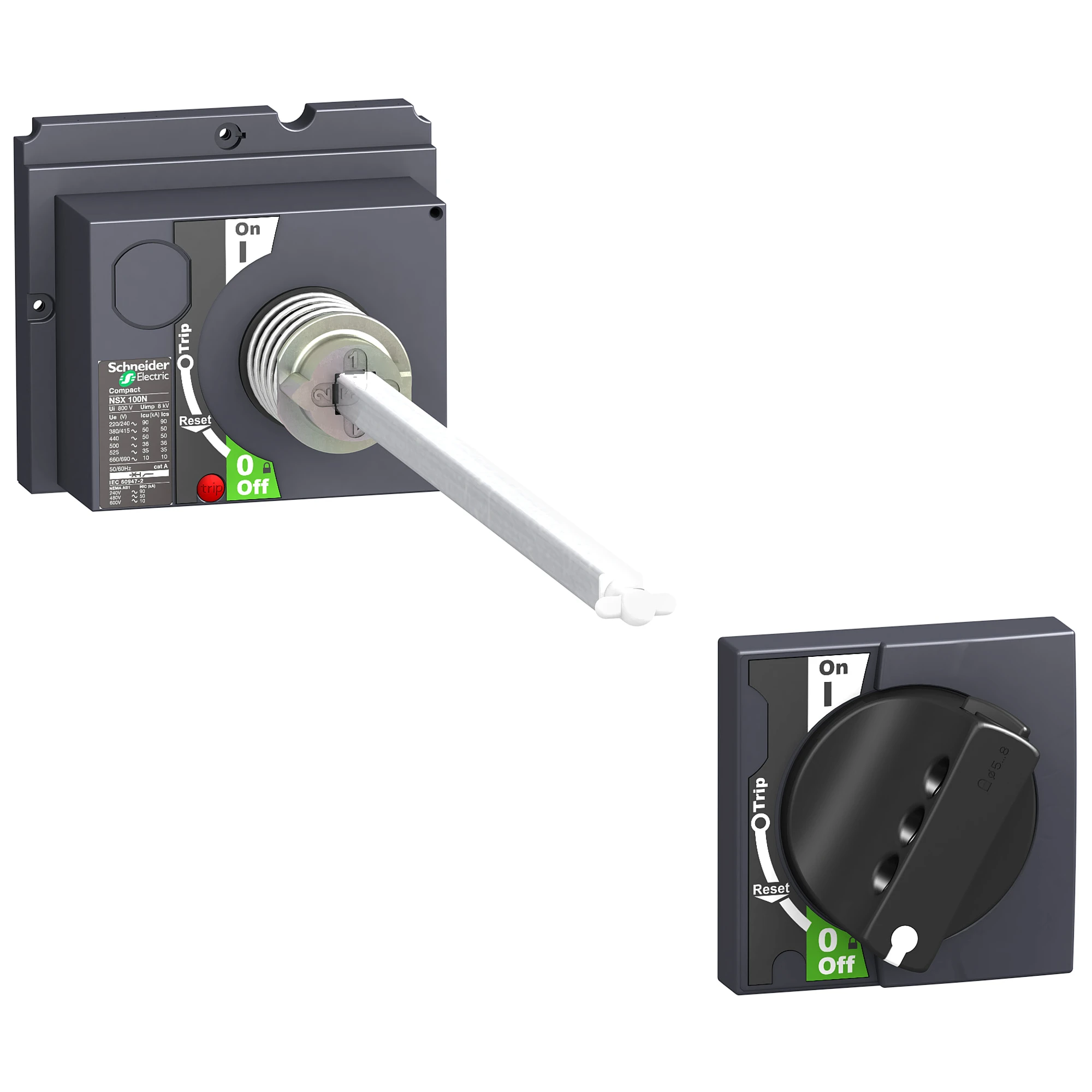 Schneider Electric 29338 Handle for door coupling for ComPact NS100-250 black (img_001) Schneider Electric 29338 Handle for door coupling for ComPact NS100-250 black (img_001)