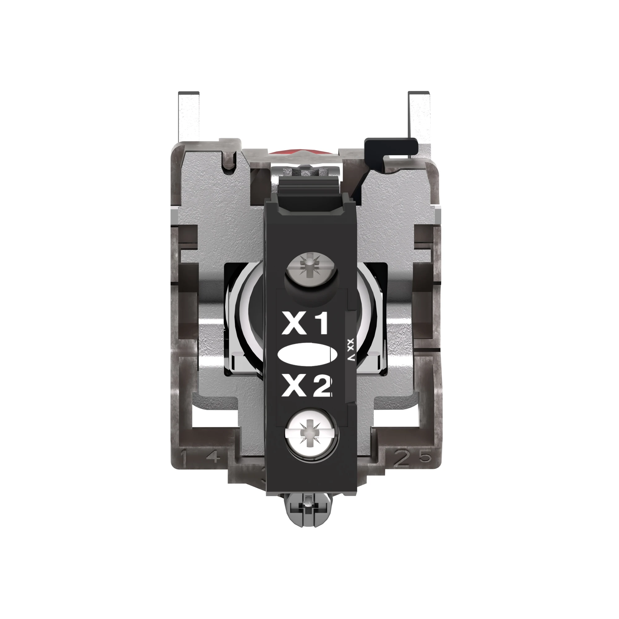 Schneider Electric XB4BV64 Pilot light, Harmony XB4, metal, 22mm, red, with transformer, incandescent lamp BA9s, smooth calotte, screw terminal, 250V (img_002)