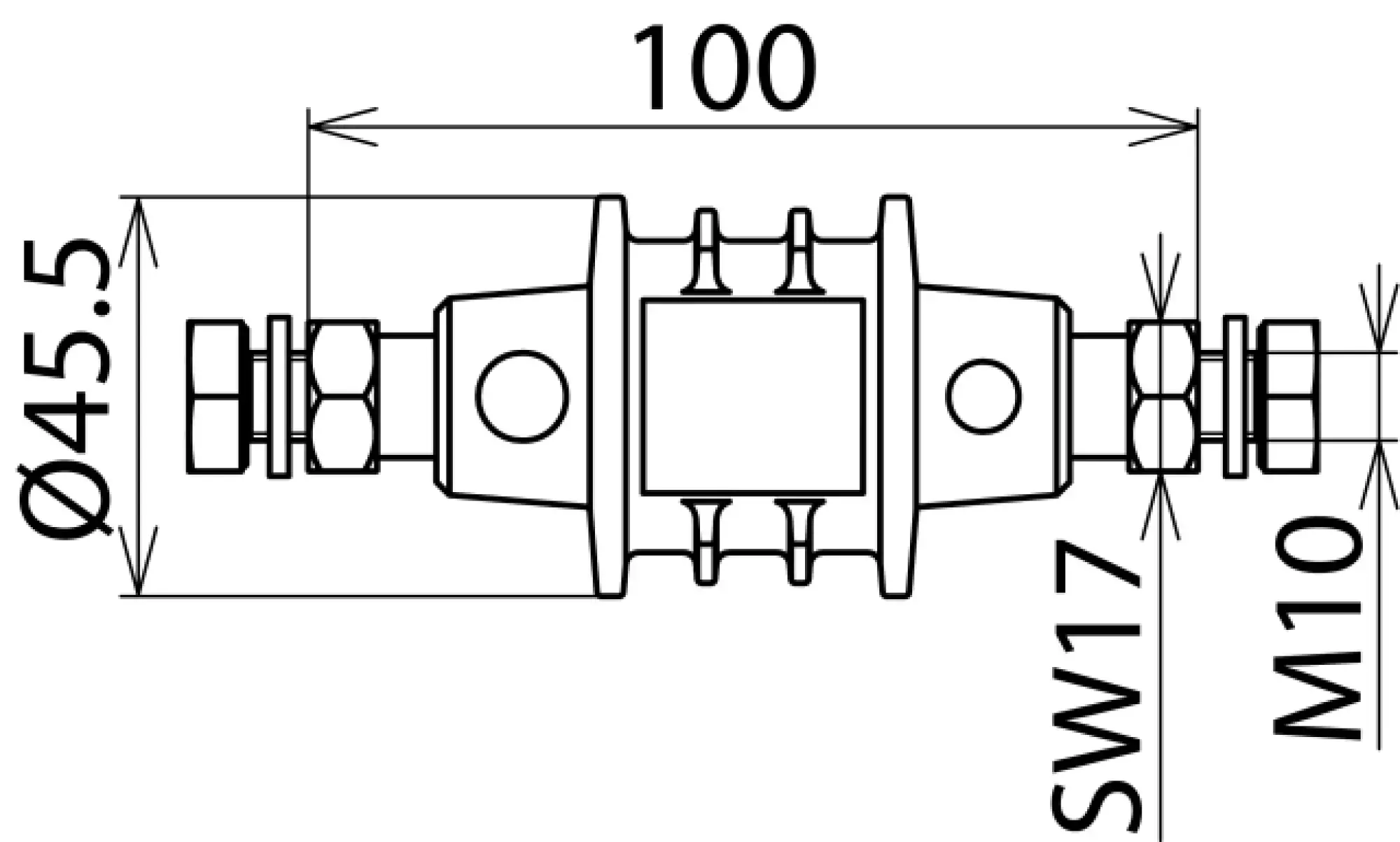 Dehn 923100 Isolating spark gap for Ex area with threaded screws M10 (img_004)