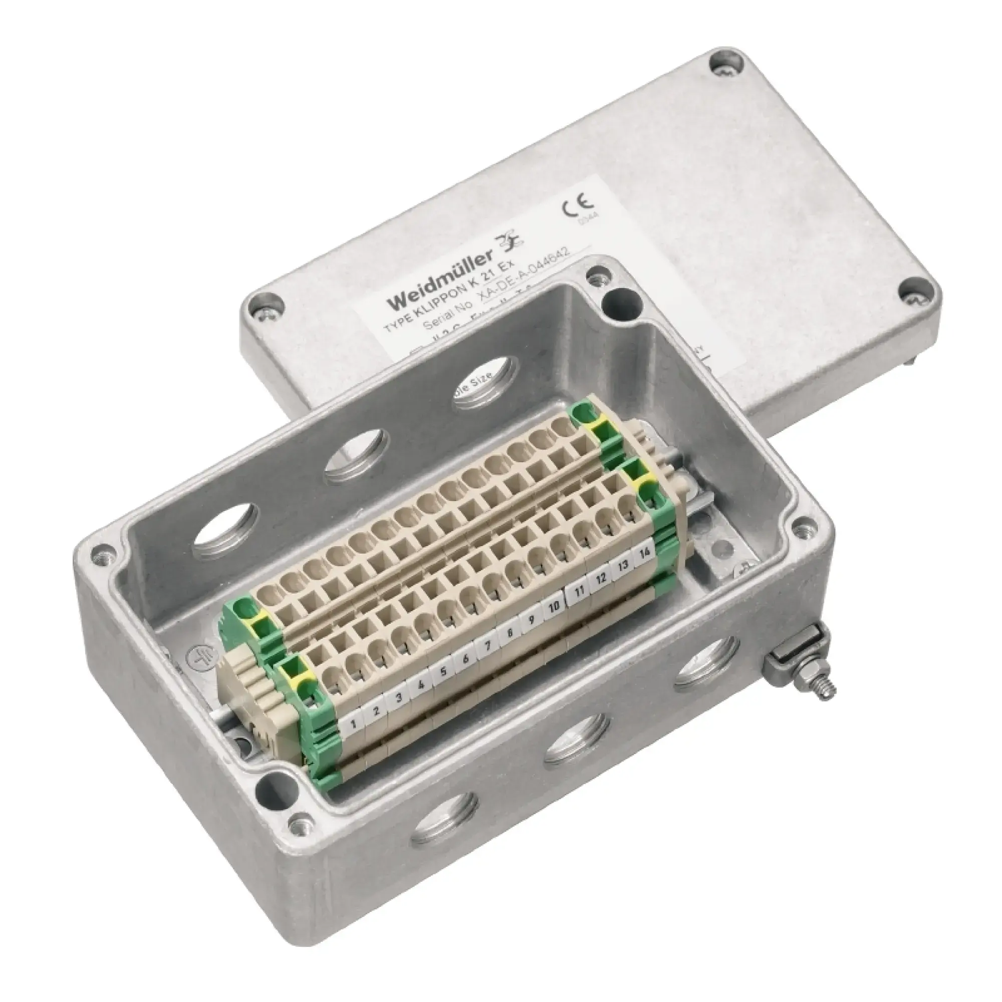 Weidmüller 8000004211 Atex metal enclosure assembled, Aluminium AlSi12, 125 x 80 x 57 mm (img_001)