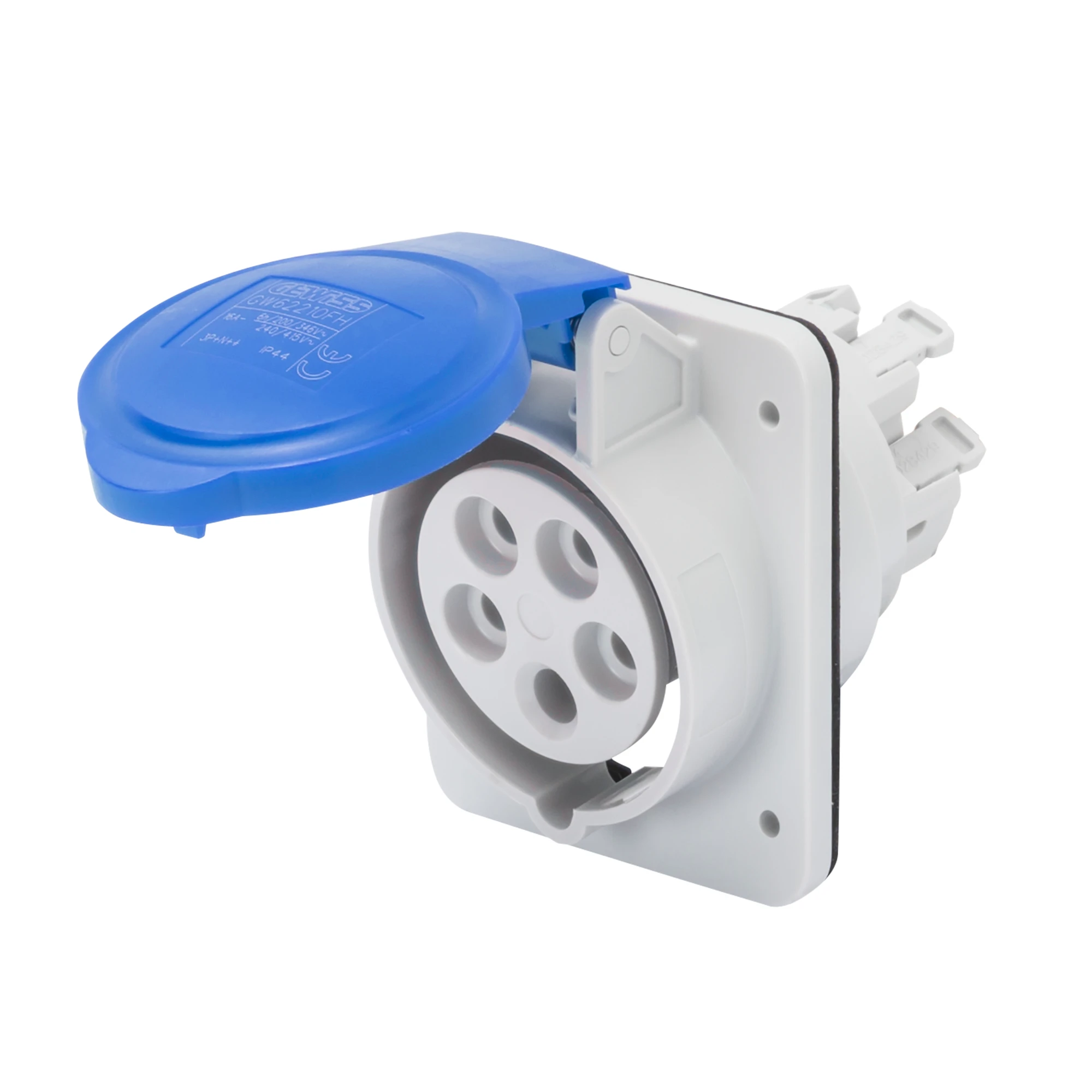 GEWISS GW62217FH 10° ANGLED FLUSH-MOUNTING SOCKET-OUTLET HP - IP44/IP54 - 3P+E 32A 200-250V 50/60HZ - BLUE - 9H - FAST WIRING (img_001) GEWISS GW62217FH 10° ANGLED FLUSH-MOUNTING SOCKET-OUTLET HP - IP44/IP54 - 3P+E 32A 200-250V 50/60HZ - BLUE - 9H - FAST WIRING (img_001)
