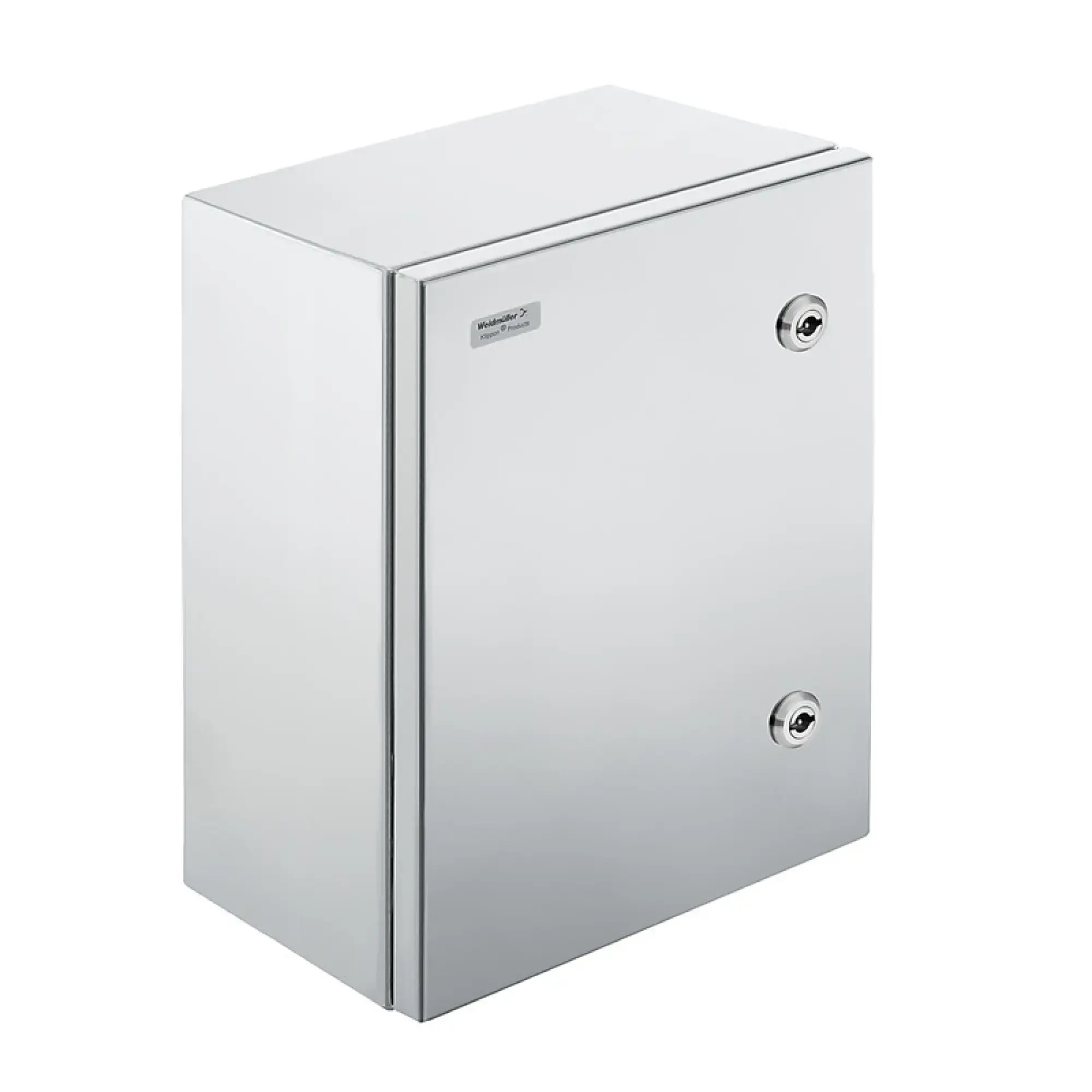 Weidmüller 8000090359 Metal housing, Width: 300 mm, Height: 400 mm, Depth: 200 mm, untreated, Flange plate: No, Quarter-turn fastener with double-bit insert (img_001)