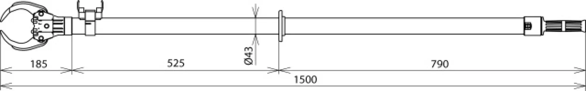 Dehn 765042 Fuse tong straight Un up to 36kV D=30...90mm L=1500mm (img_002) Dehn 765042 Fuse tong straight Un up to 36kV D=30...90mm L=1500mm (img_002)