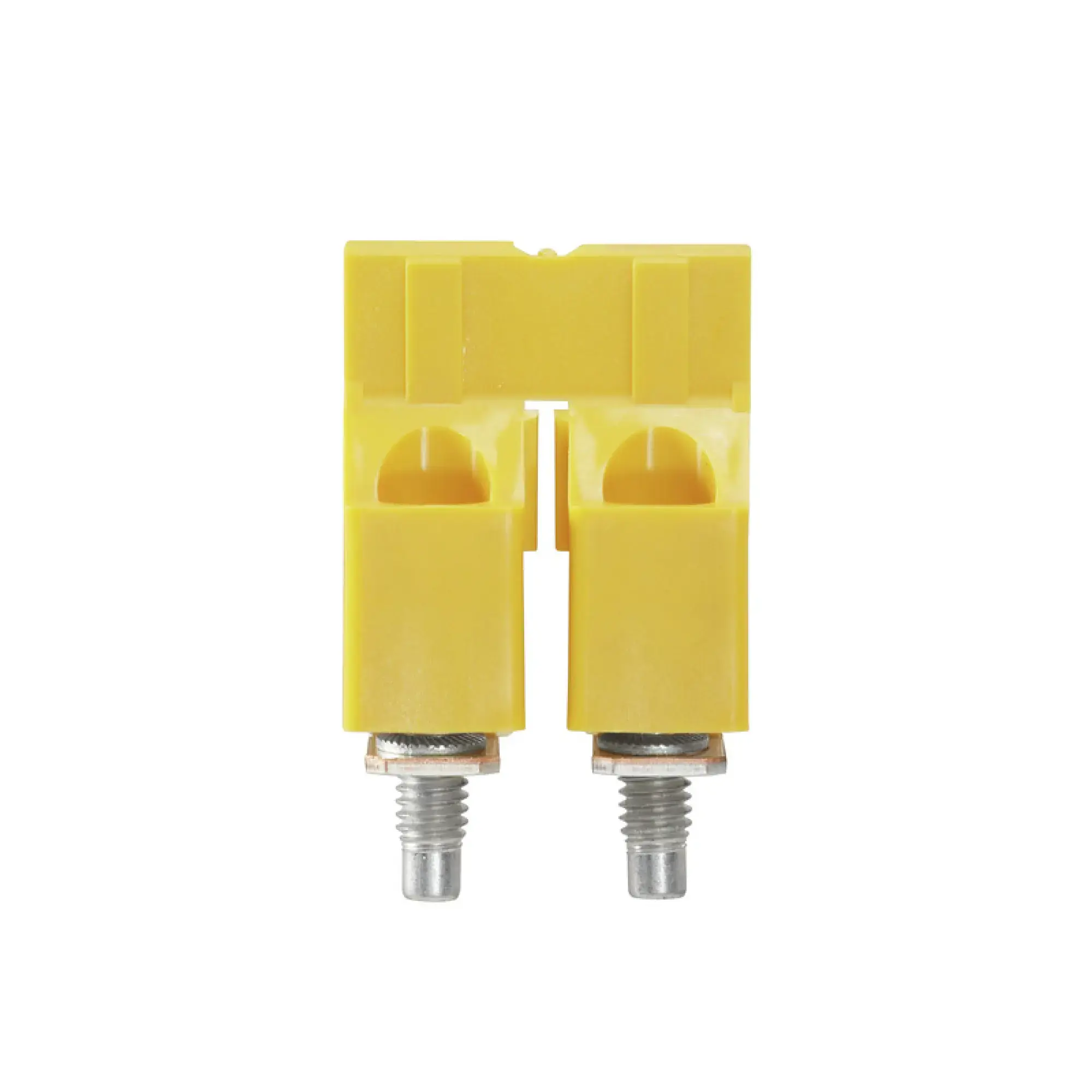 Weidmüller 1053260000 Cross-connector (terminal), when screwed in, yellow, 101 A, Number of poles: 2, Pitch in mm: 11.90, Insulated: Yes, Width: 10.4 mm (img_001) Weidmüller 1053260000 Cross-connector (terminal), when screwed in, yellow, 101 A, Number of poles: 2, Pitch in mm: 11.90, Insulated: Yes, Width: 10.4 mm (img_001)
