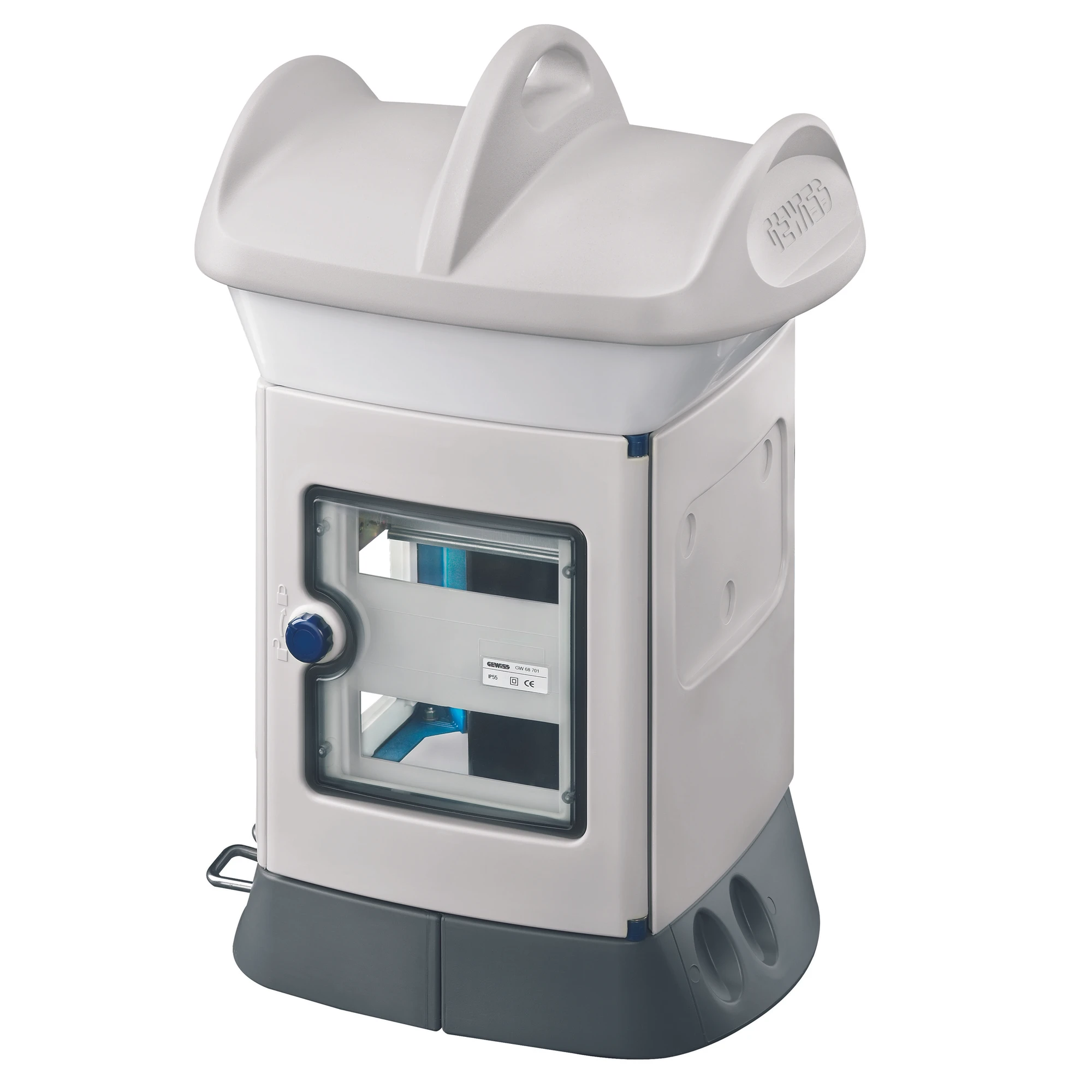 GEWISS GW68701W QMC16B - UNWIRED - MONOFACCIALE - SIDE A 1 PANEL SIDE B 1 WATER KIT - BIANCO (img_001)