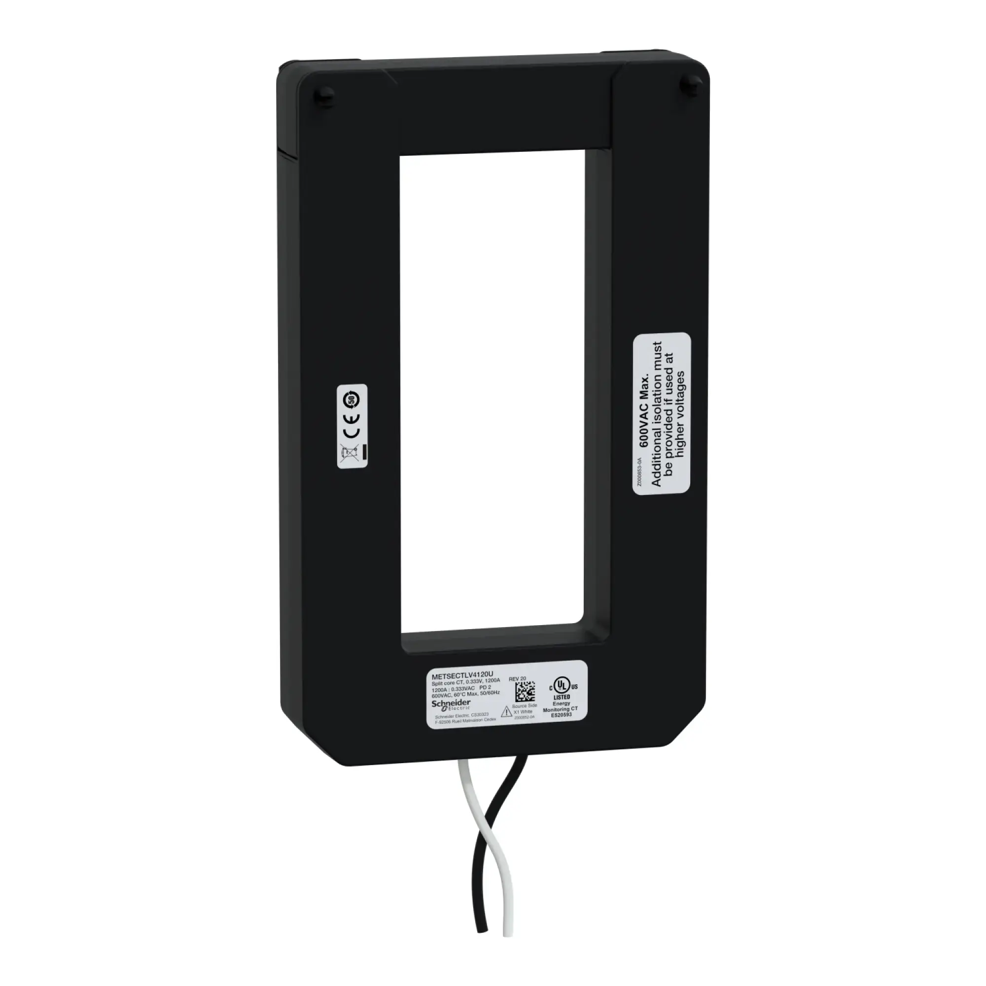 Schneider Electric METSECTLV4120U Kabelumbauwandler LVCT 1200 A - 0,333 V Ausgang, Innenmaße 146 x 63 mm METSECTLV4120U (img_001) Schneider Electric METSECTLV4120U Kabelumbauwandler LVCT 1200 A - 0,333 V Ausgang, Innenmaße 146 x 63 mm METSECTLV4120U (img_001)