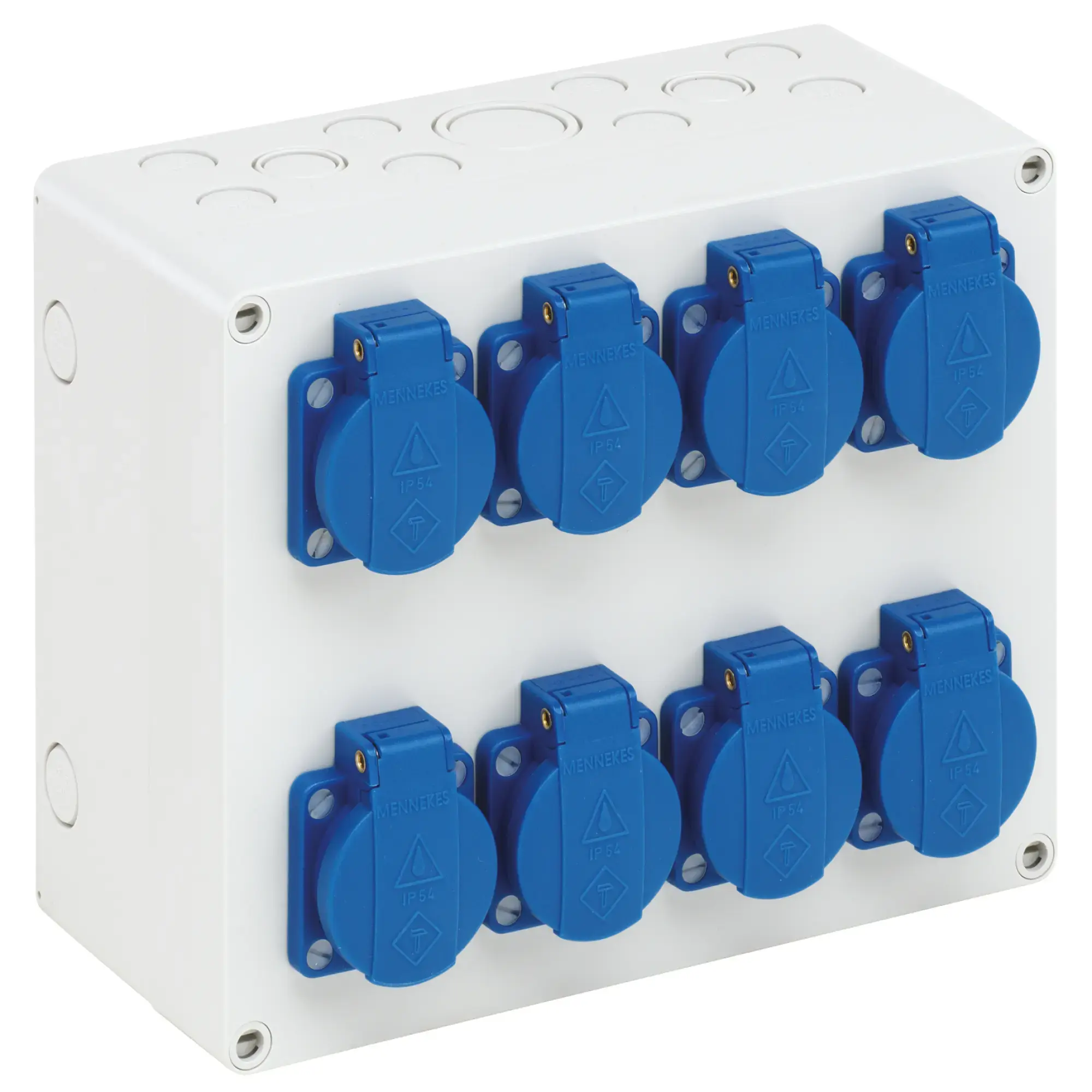 Spelsberg 73220805 Boîte de prise, gris, Type de protection IP44, Résistance aux chocs IK08, Classe de protection II, Ui 400V AC, sans halogène (img_001)