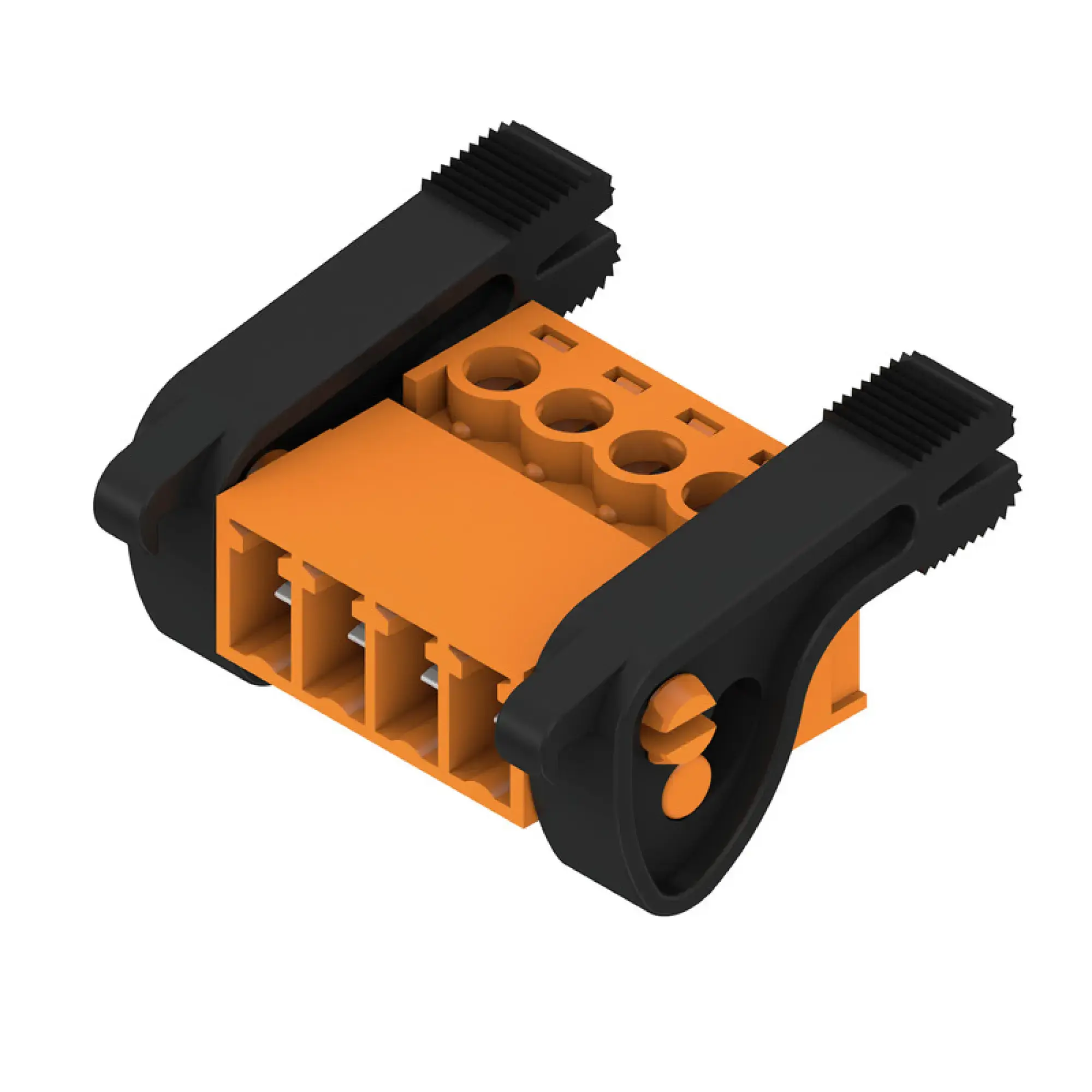 Weidmüller 2444090000 PCB connector (wire connection), 160 V, 17.5 A, Pitch in mm: 3.81, 1.5 mm², Number of poles: 4, Clamping yoke connection, Box (img_001)