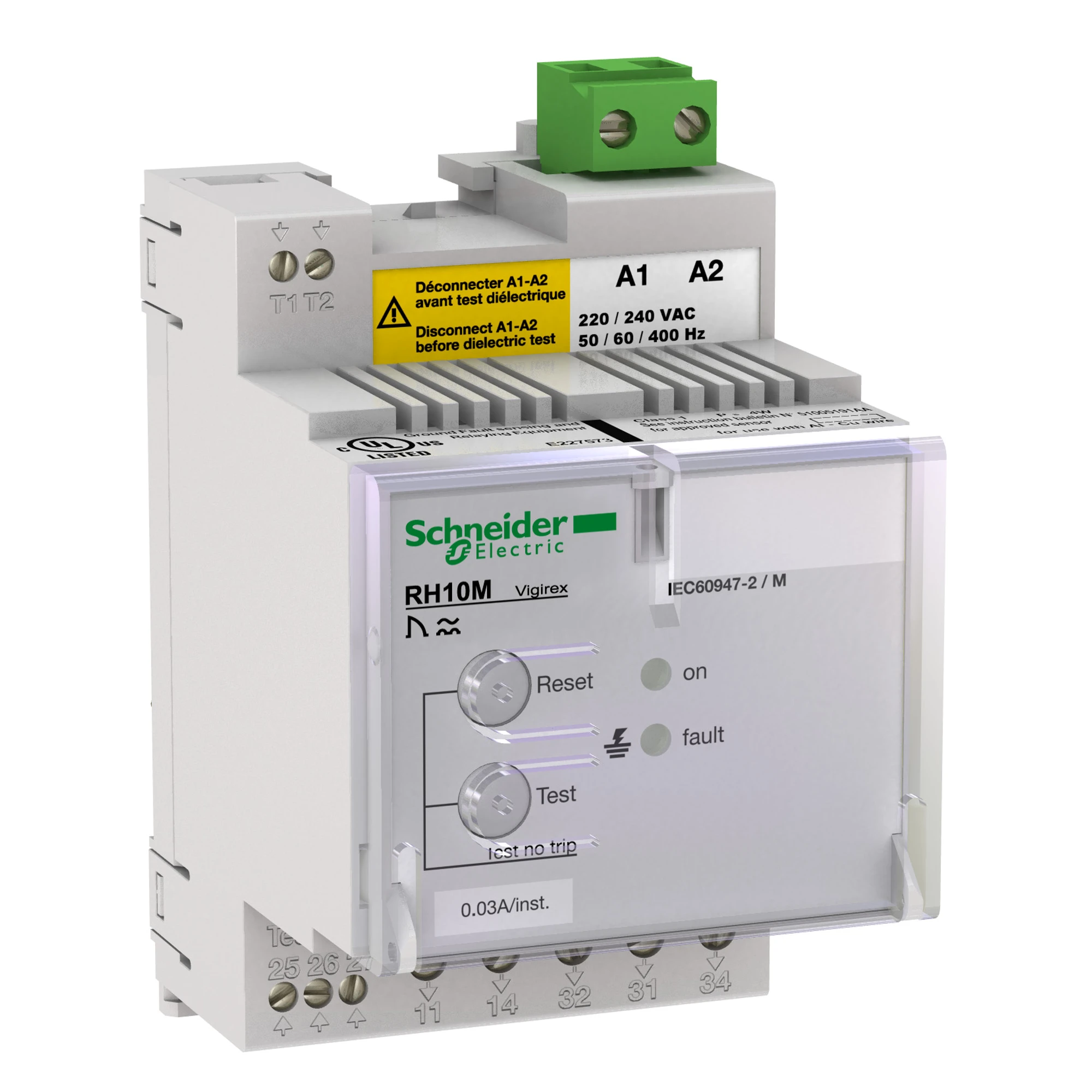 Schneider Electric 56125 Residual current protection device, VigiPacT RH10M, 300mA, 110/130VAC 50/60Hz, DIN rail mounting (img_001) Schneider Electric 56125 Residual current protection device, VigiPacT RH10M, 300mA, 110/130VAC 50/60Hz, DIN rail mounting (img_001)