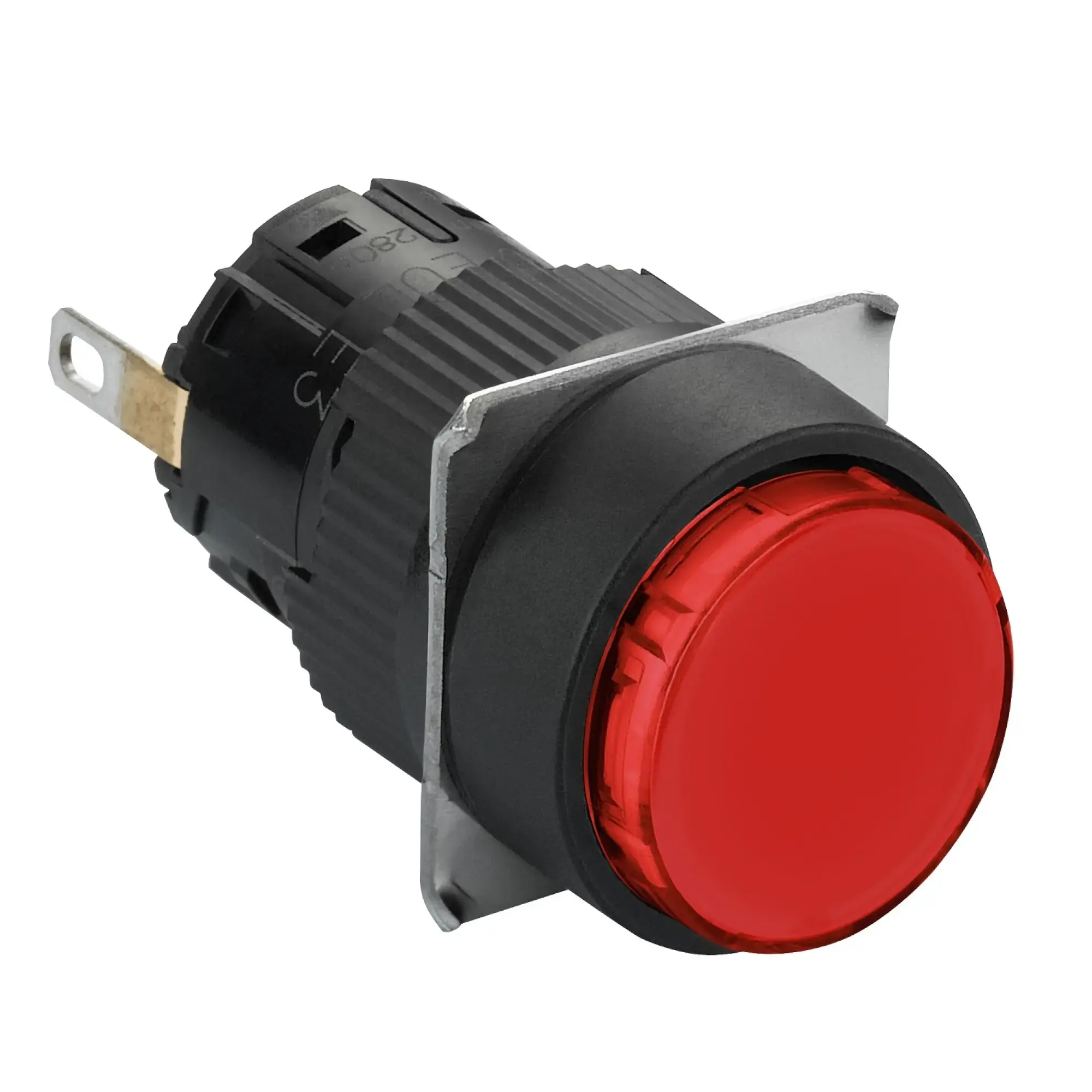 Schneider Electric XB6EAV4BP Pilot light, round Ø 16, IP 65, red, integrated LED, 24 V, connector (img_002)