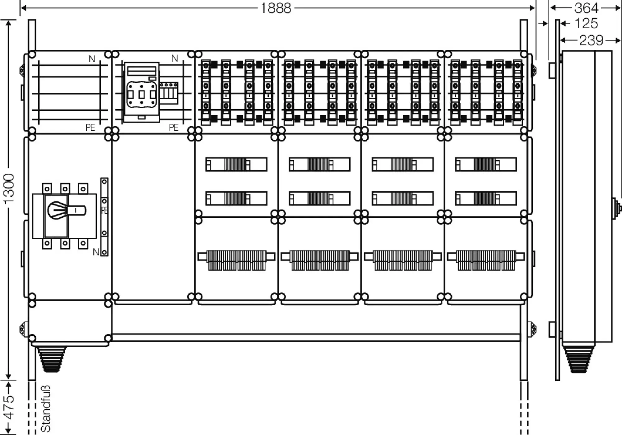 Hensel 65000149 Ladeverteiler für bis zu 16 Ladepunkte à 22kW Mi EV 22kW 16101 (img_002)