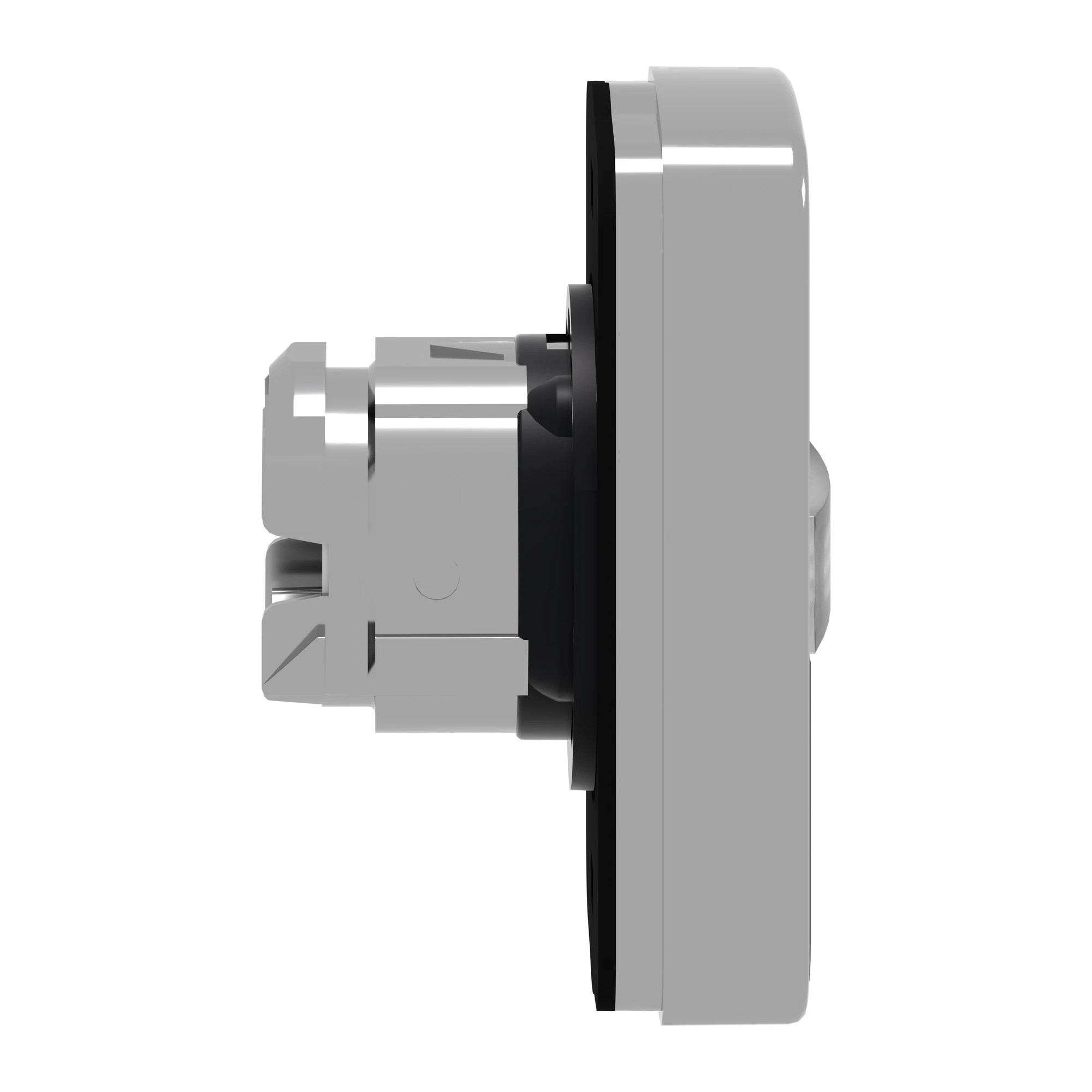 Schneider Electric ZB4BW7A1724 Double Push Button, Front Element, Harmony XB4, Metal, 22mm, Black, White, labeled arrow up/down, illuminated (img_002)