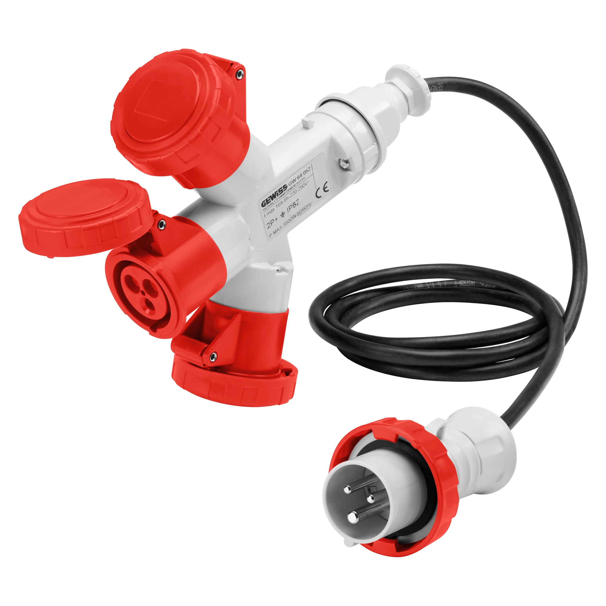 GEWISS GW64055 IEC Dreifachkupplung 400V 16A 6h 4P mit Leitung 2m + Stecker IP67 (img_001) GEWISS GW64055 IEC Dreifachkupplung 400V 16A 6h 4P mit Leitung 2m + Stecker IP67 (img_001)