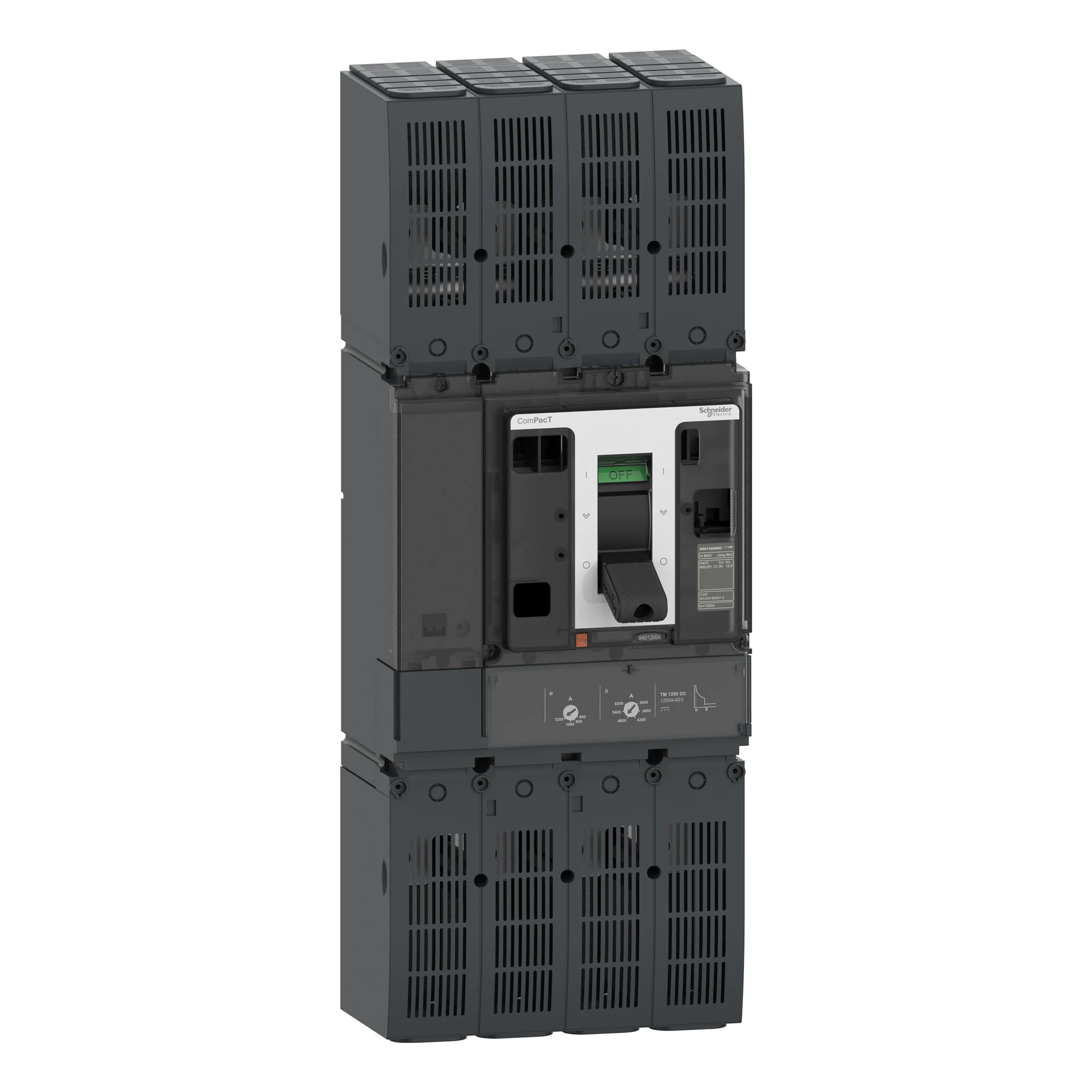Schneider Electric C1BN2TM800D Compact Circuit Breaker ComPacT NSX800 with TM-DC 2P 800A 50 kA/600V DC, without connection for bare wires (img_001)