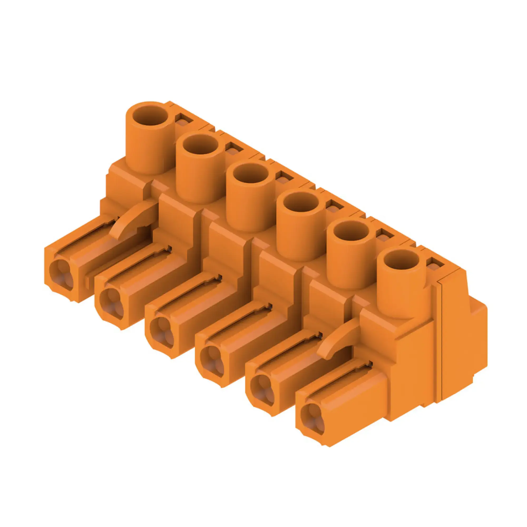 Weidmüller 1980520000 PCB connector (wire connection), 500 V, 29 A, Pitch in mm: 7.62, 4 mm², Number of poles: 6, Clamping yoke connection, Box (img_001)