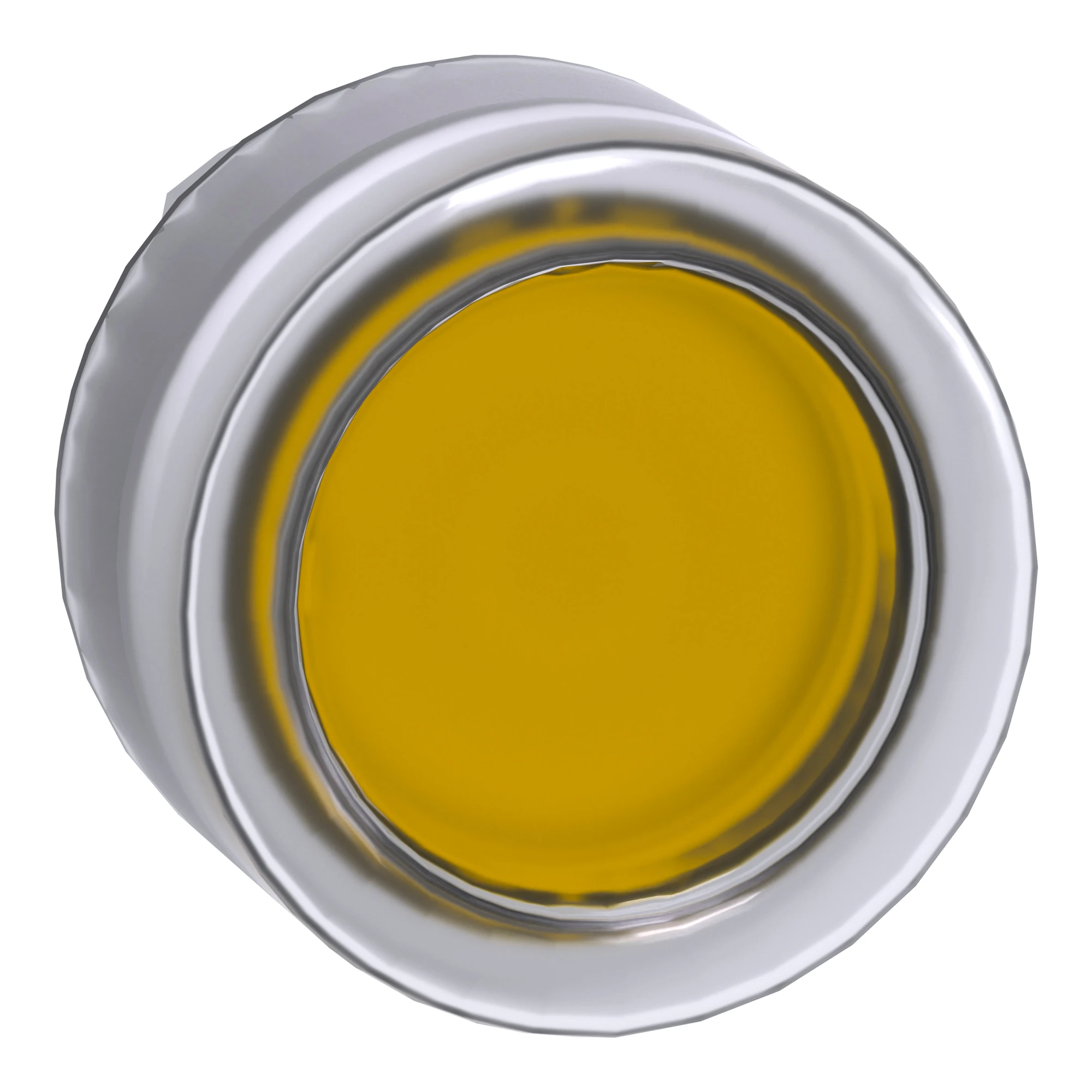 Schneider Electric ZB4BW583 Illuminated Push Button, Front Element, Harmony XB4, Metal, 22mm, Yellow, Momentary, with Protective Cap, for Universal LED (img_001)