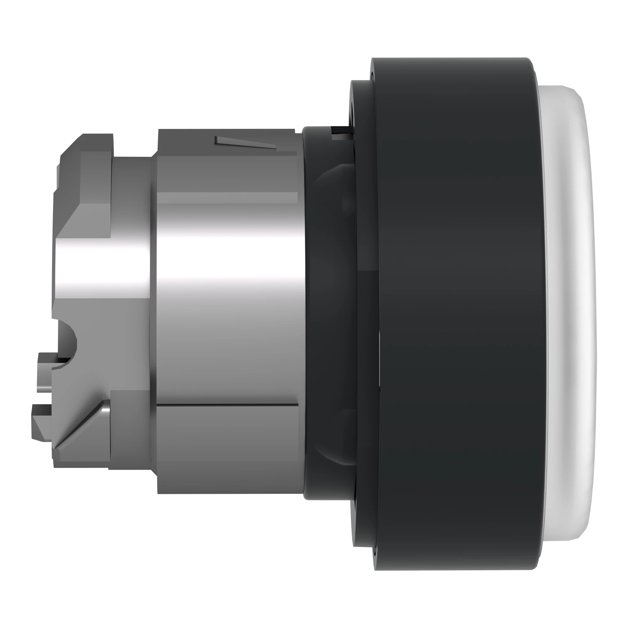 Schneider Electric ZB4BP1837 Push Button, Front Element, Harmony XB4, Metal Black, 22mm, White, Momentary, with Protective Cap, for Insert Label (img_002) Schneider Electric ZB4BP1837 Push Button, Front Element, Harmony XB4, Metal Black, 22mm, White, Momentary, with Protective Cap, for Insert Label (img_002)