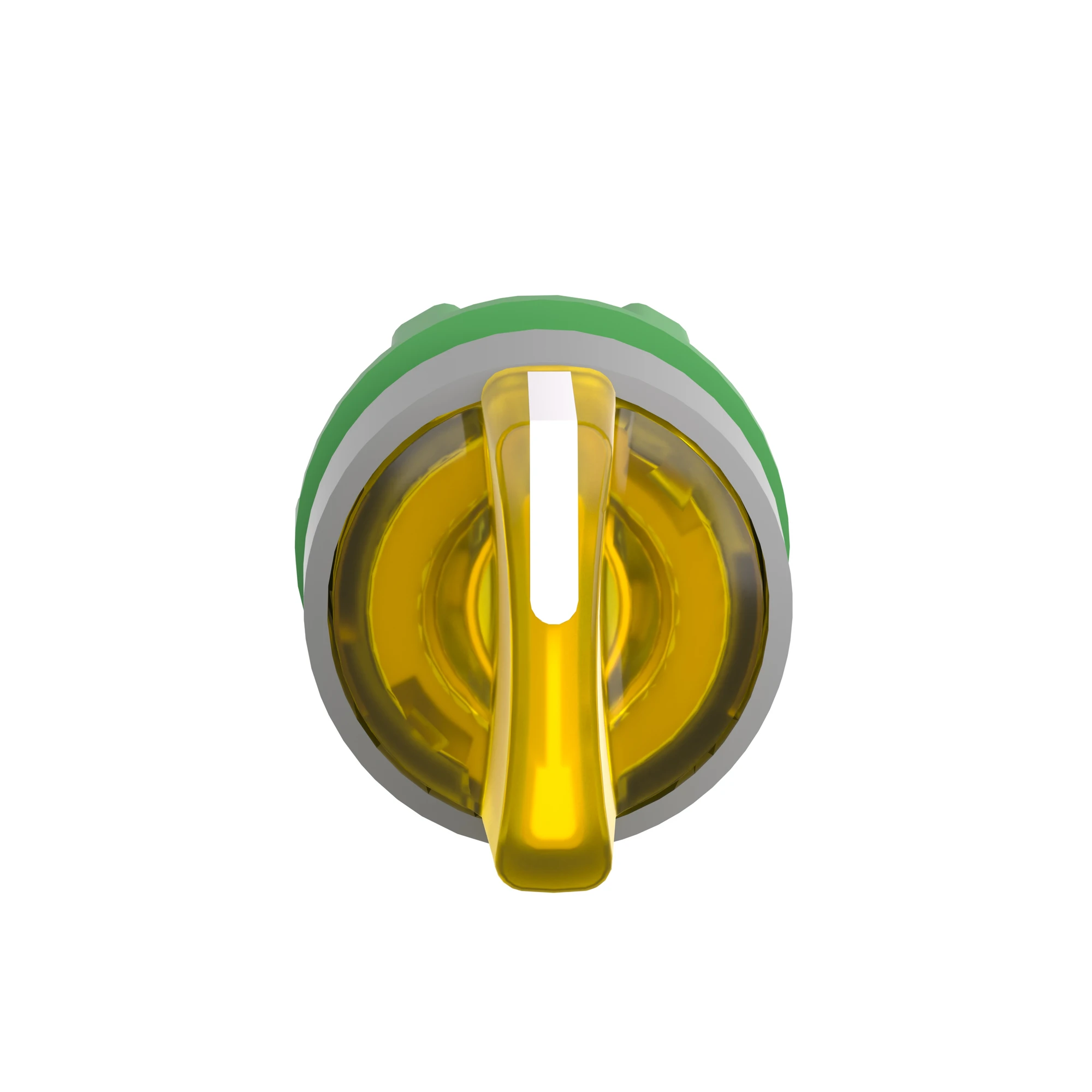 Schneider Electric ZB5AK1883C0 Pilot light selector switch, front element, Harmony XB5, plastic, 22mm, yellow, for universal LED, 3 positions, momentary right (img_005)