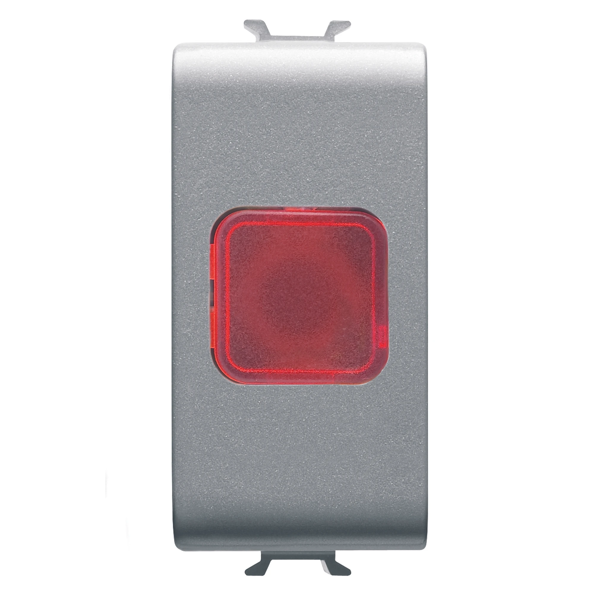 GEWISS GW14623 SINGLE INDICATOR LAMP - RED - 1 MODULE - TITANIUM - CHORUSMART (img_001)