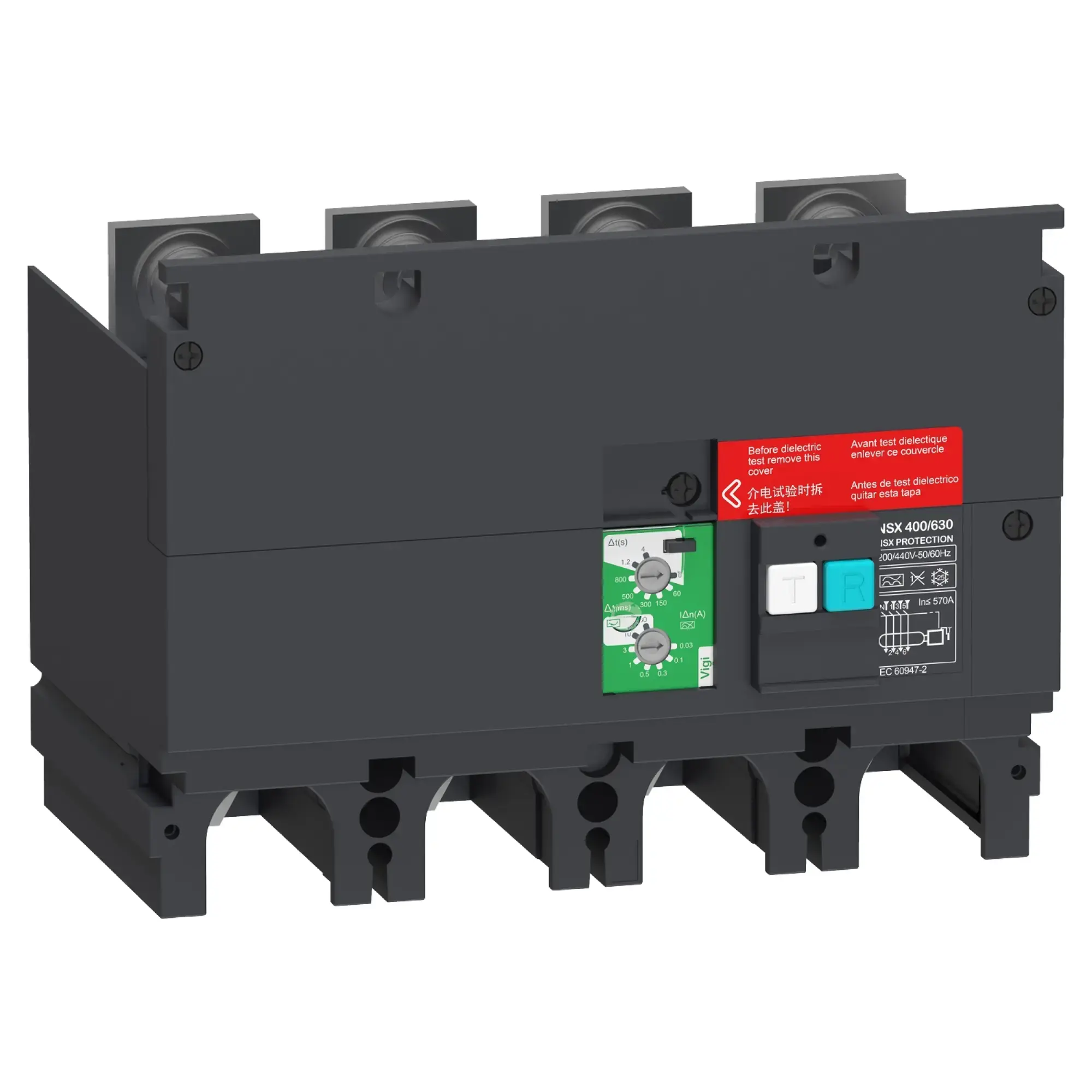 Schneider Electric LV432465 Residual Current Protection Add-on Module VigiPacT for ComPacT NSX 400/630 4P, 200 VAC to 440 VAC, 30 mA to 30 A, Type A (img_002)