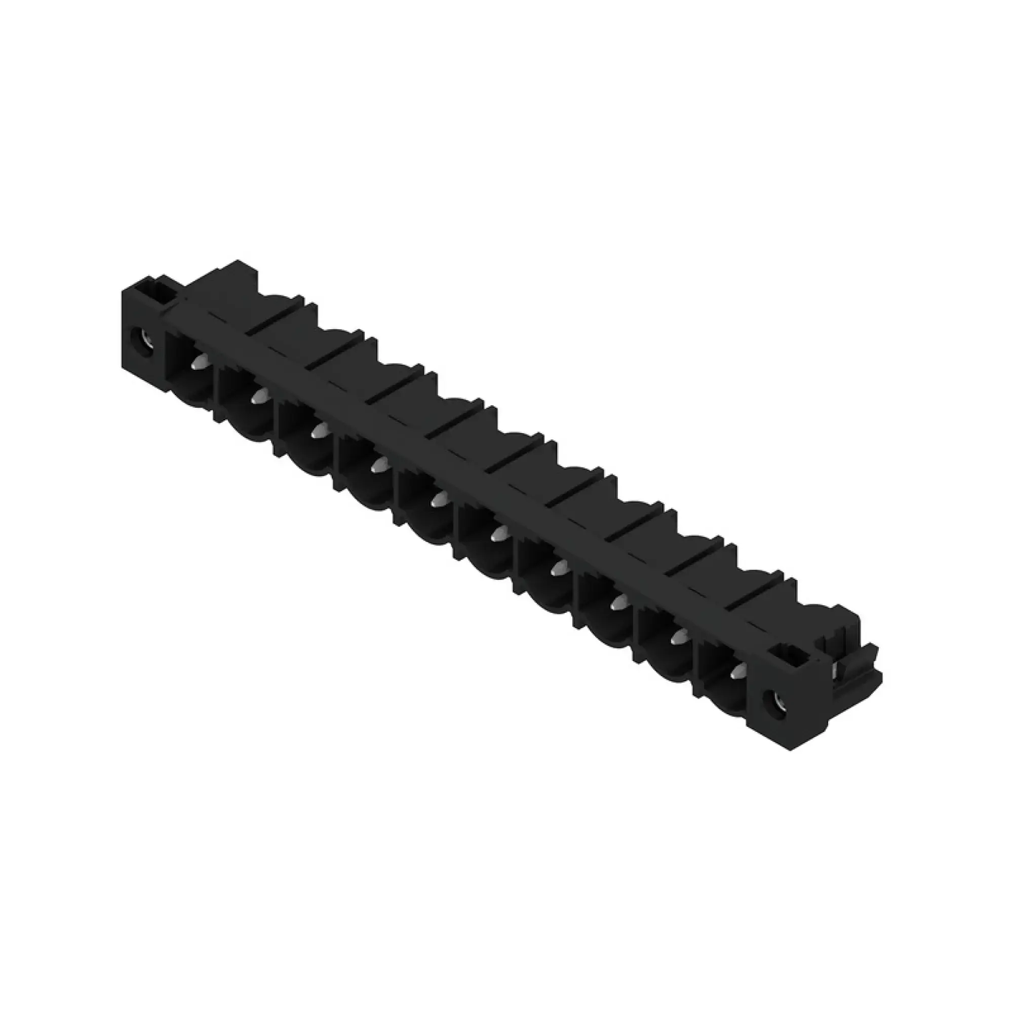 Weidmüller 1096000000 PCB connector (board connection), 500 V, 29 A, Pitch in mm: 7.62, Number of poles: 10, THT solder connection, Box (img_001)